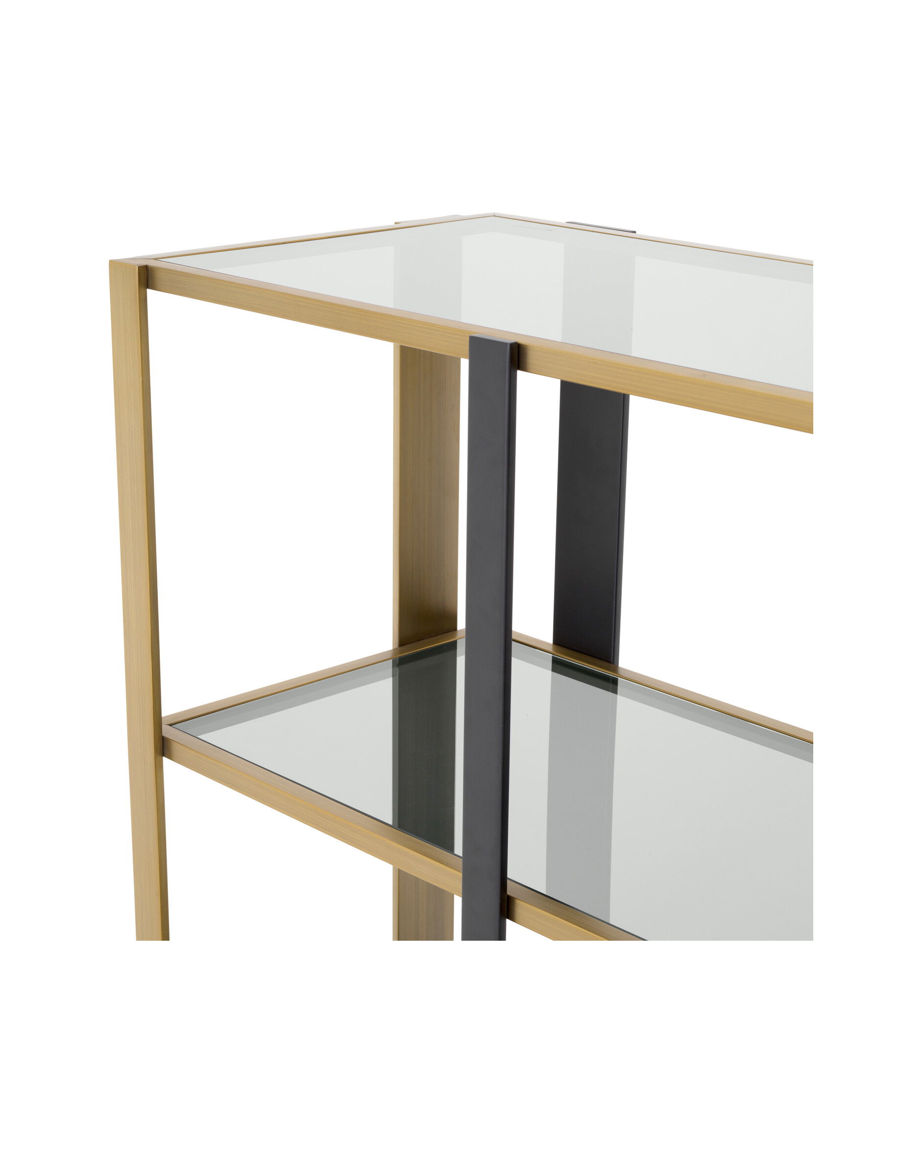 Clio hylla borstad mässing