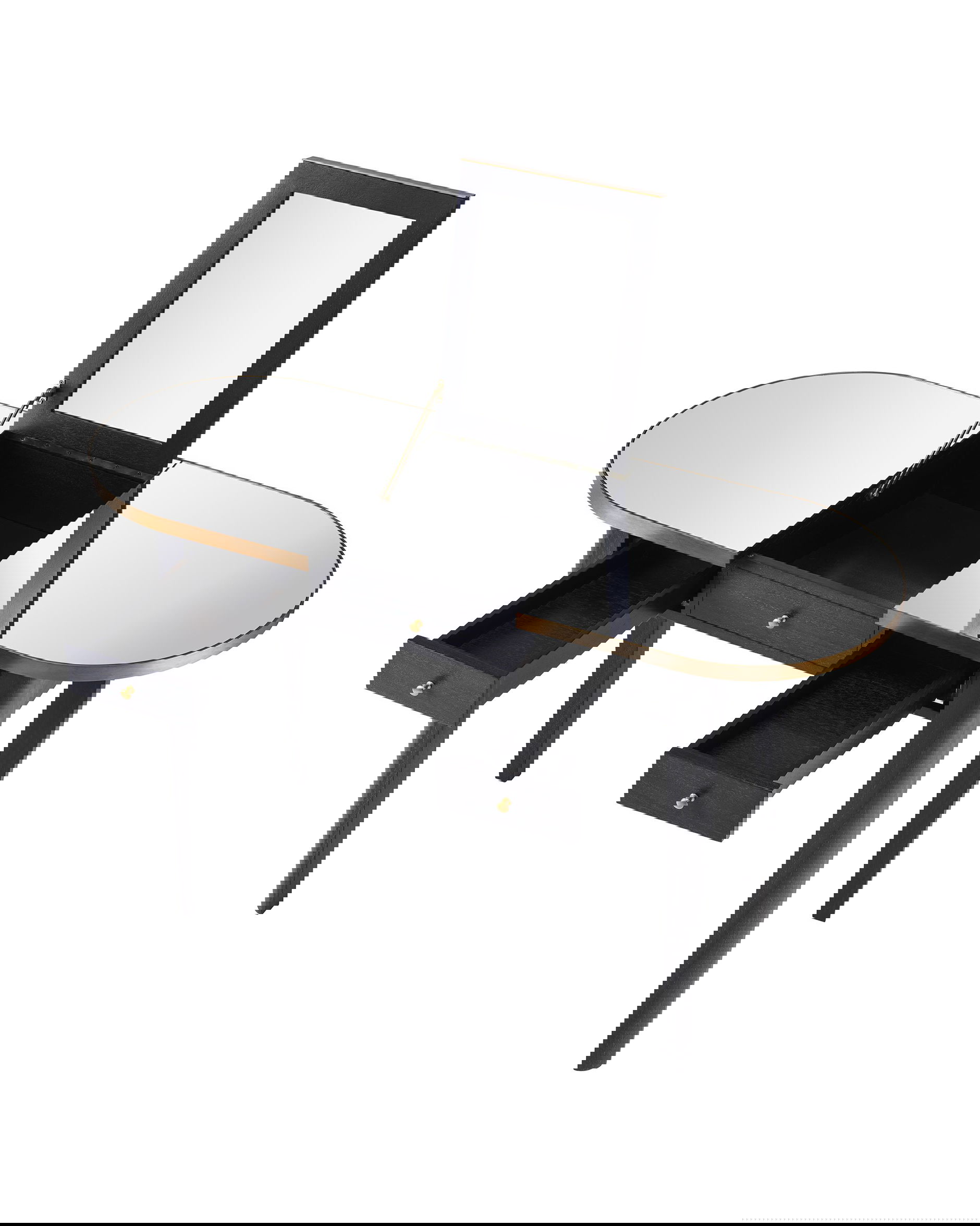 Toulouse sminkbord charcoal grey