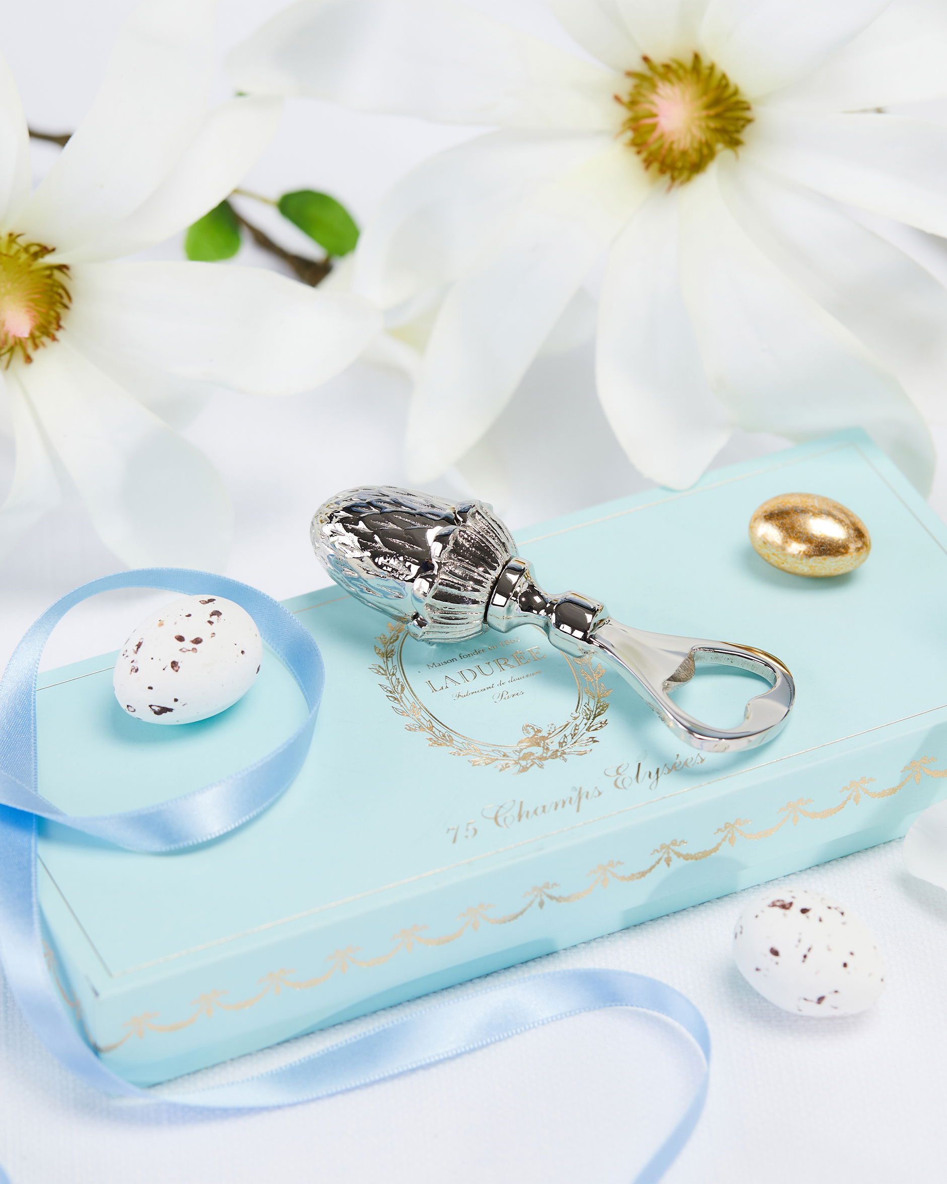 Ekollon flasköppnare silver