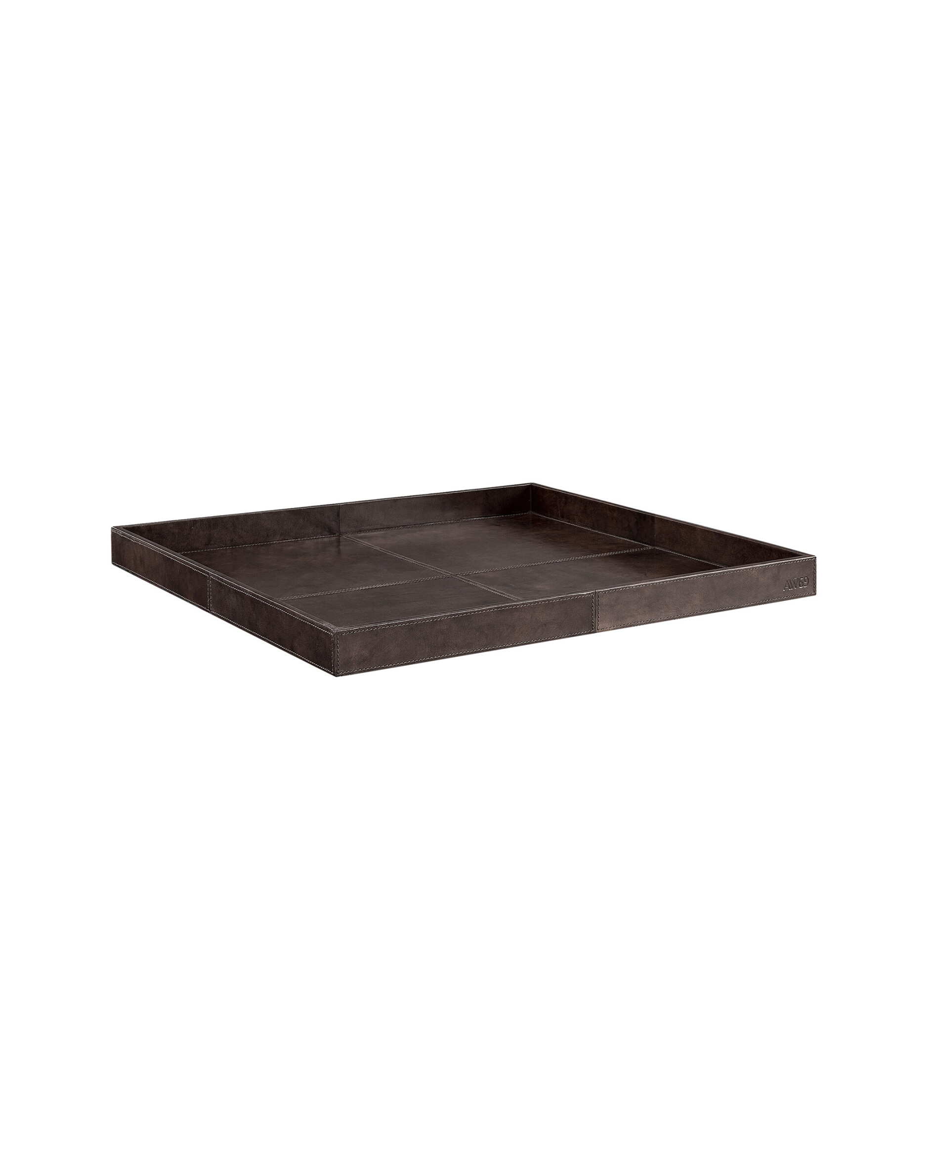 Mendoza square tray, dark brown