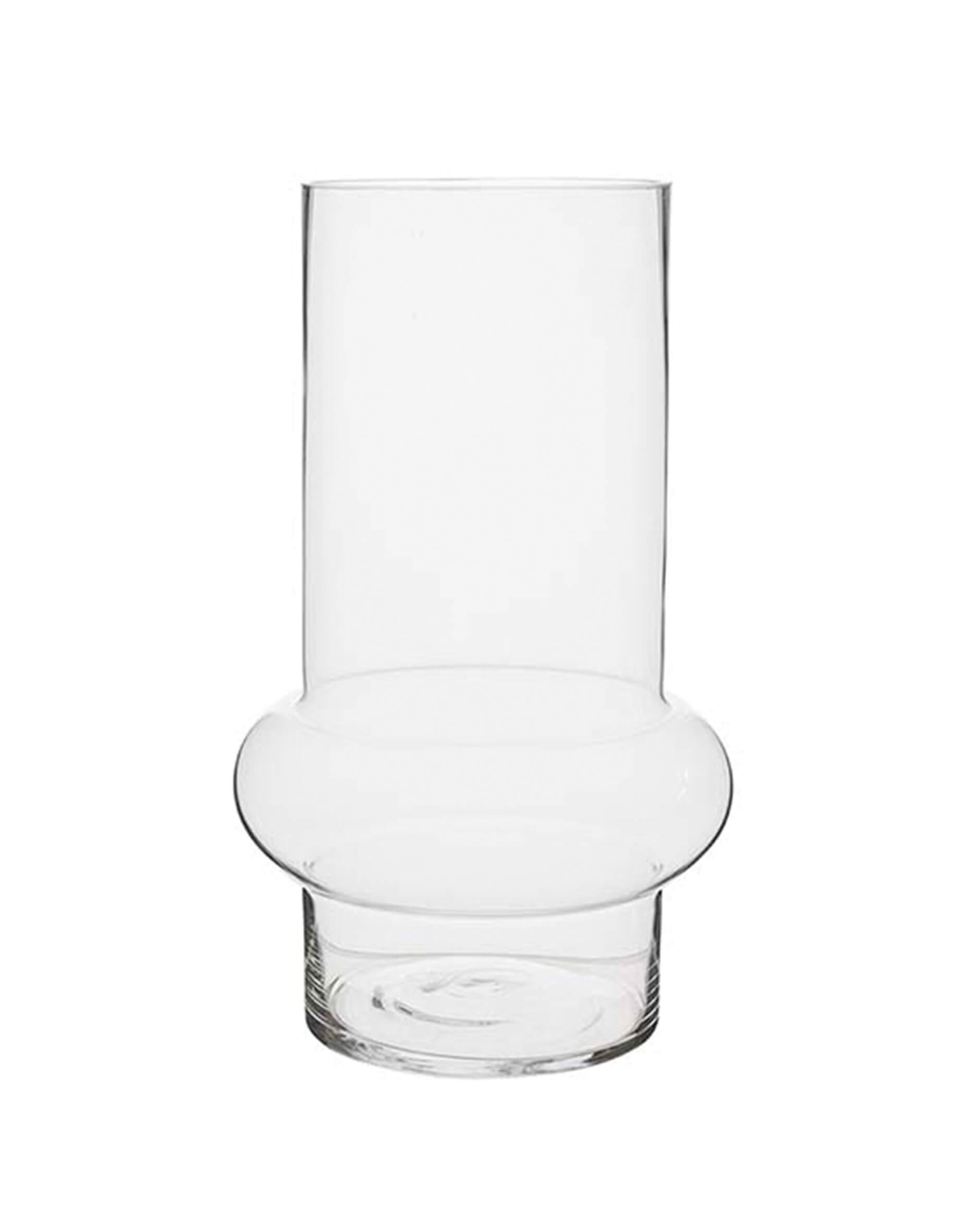 Elma vase clear glass