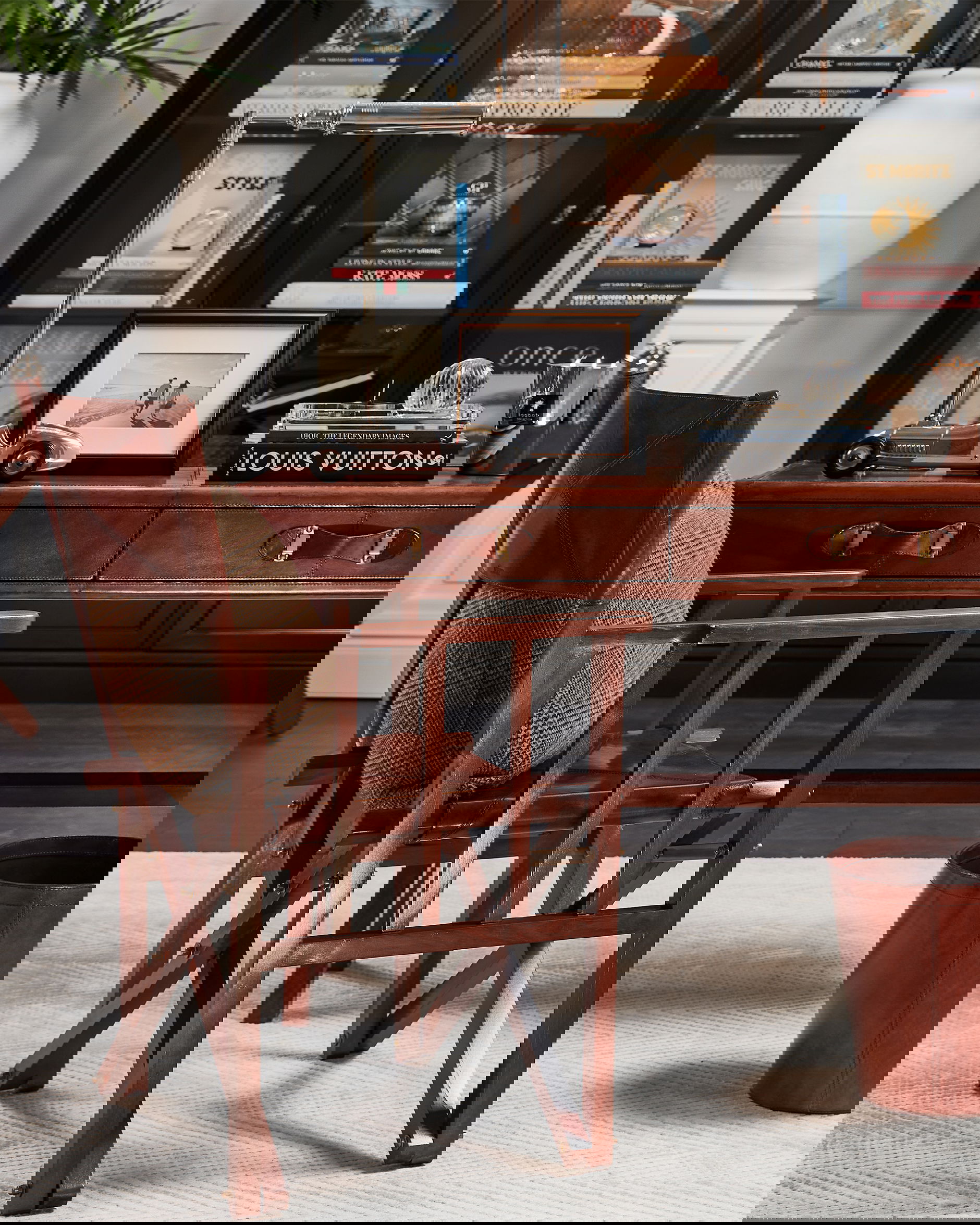 Kensington regissörsstol läder