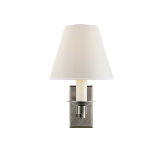 null - Evans Library Sconce Natural Brass