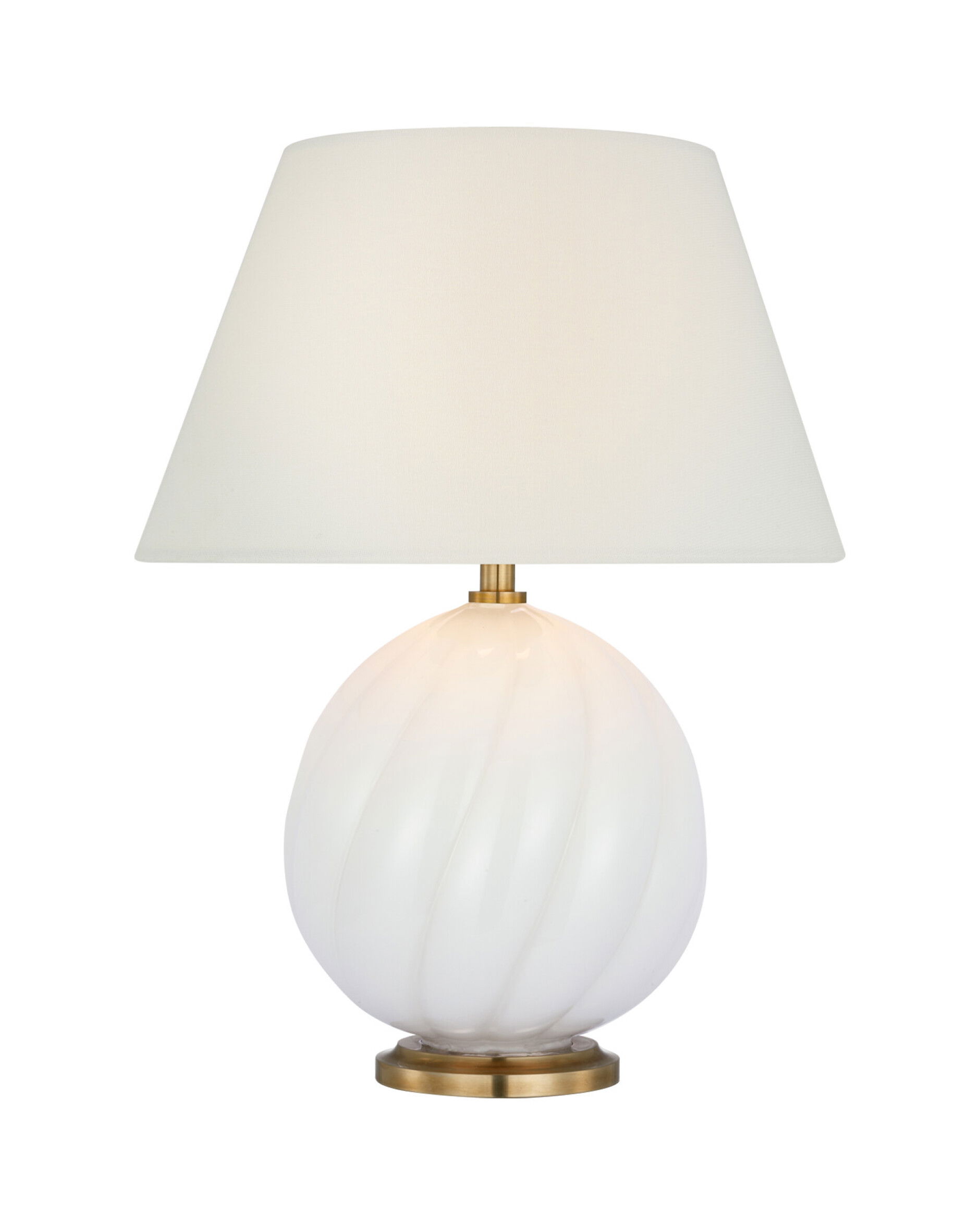 Talia 13" bordslampa sladdlös vitt glas