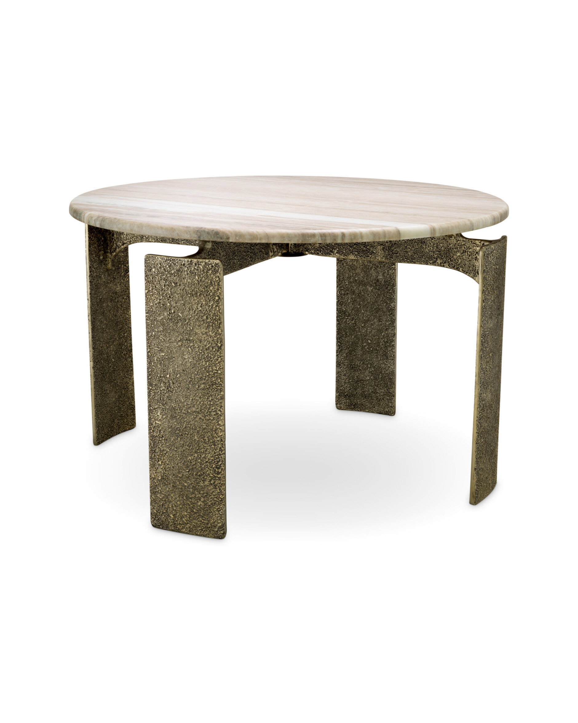 Bodega matbord rund antik mässing