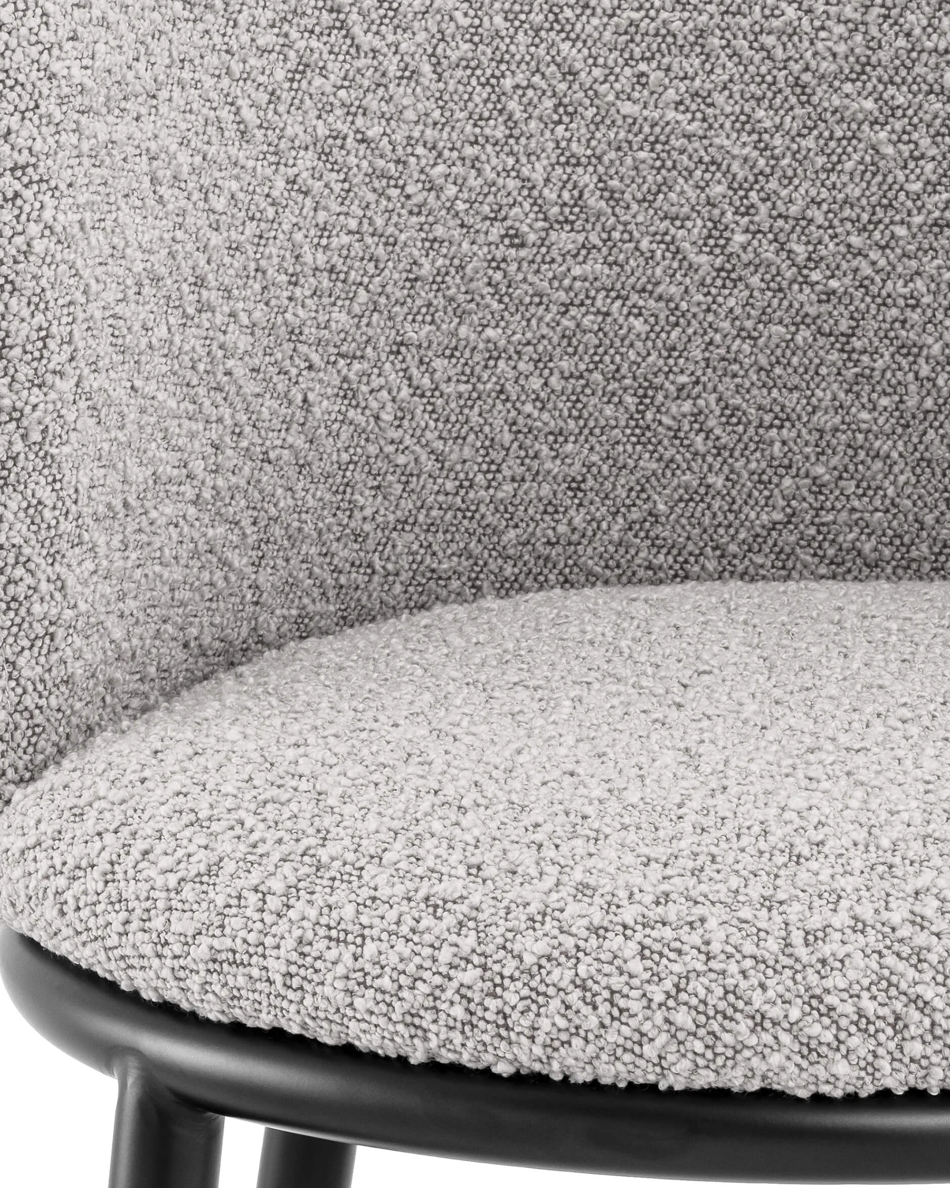 Filmore matstolar bouclé grey 2-pack