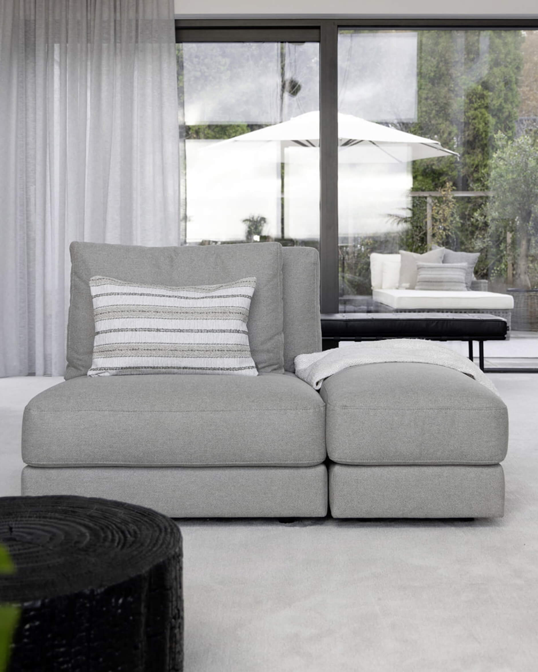 Nomad multi stripe tyynynpäälliset natural