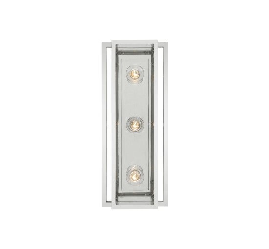 null - Halle 18" Vanity Light Antique Brass and Polished Nickel