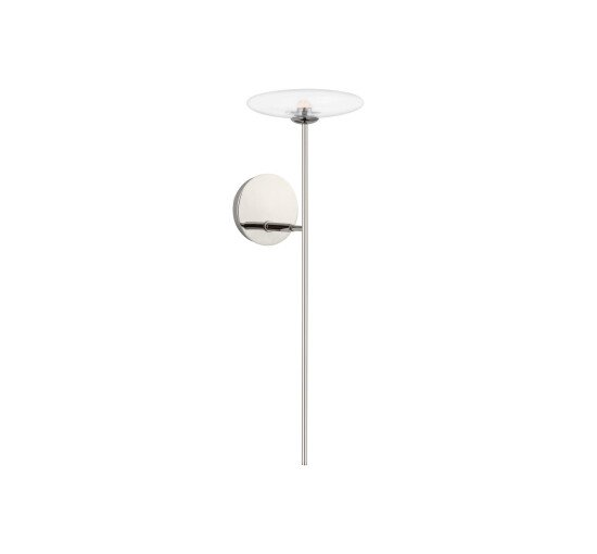 null - Calvino Tail Sconce Polished Nickel Large