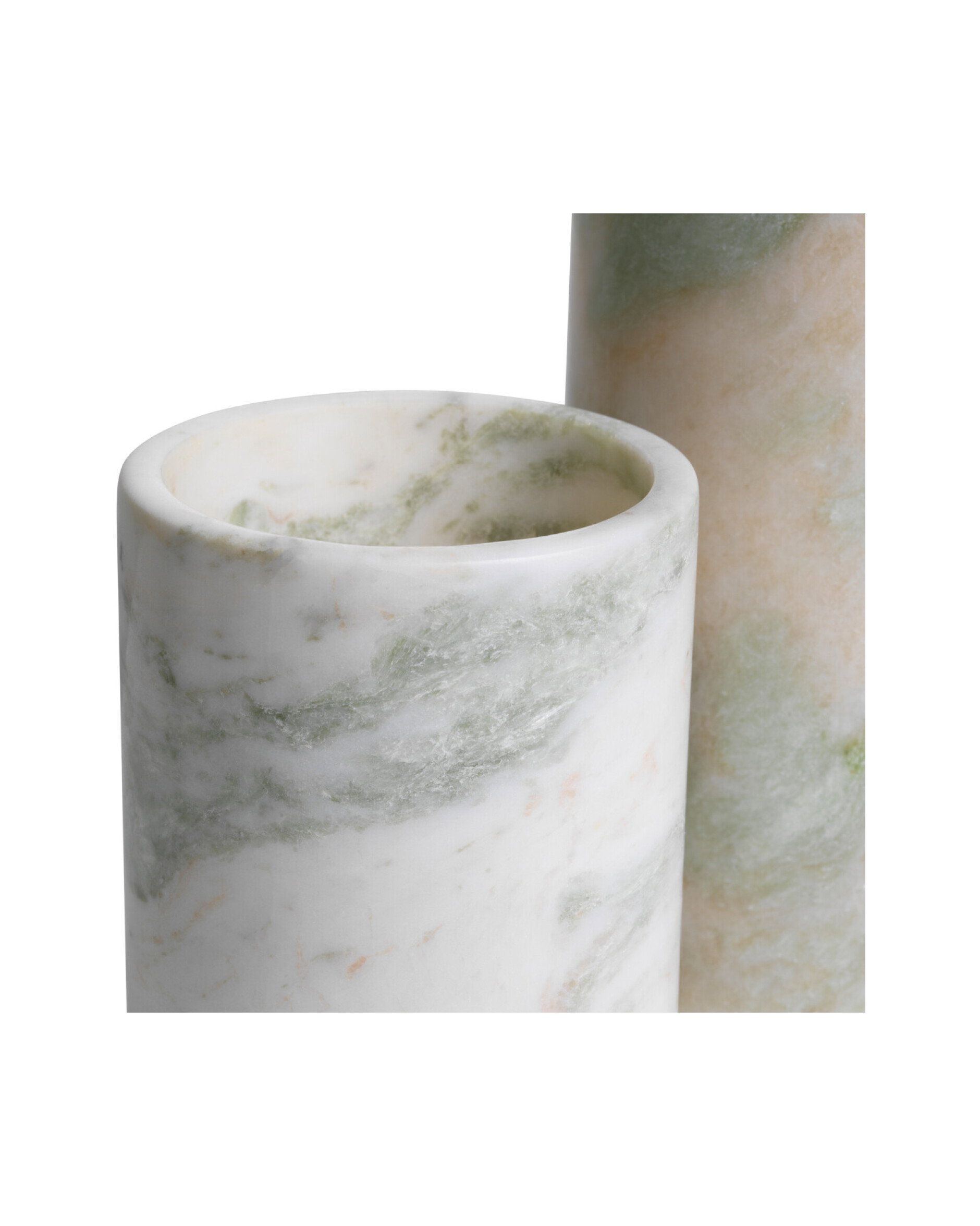 Leonidas tealight holders green onyx set of 3