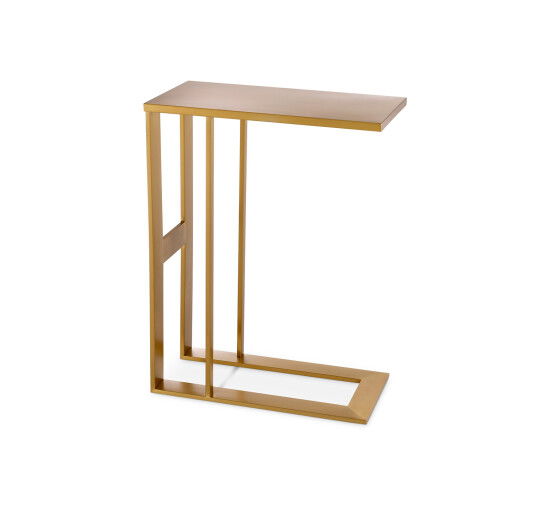 Børstet messing - Pierre Side Table Brass