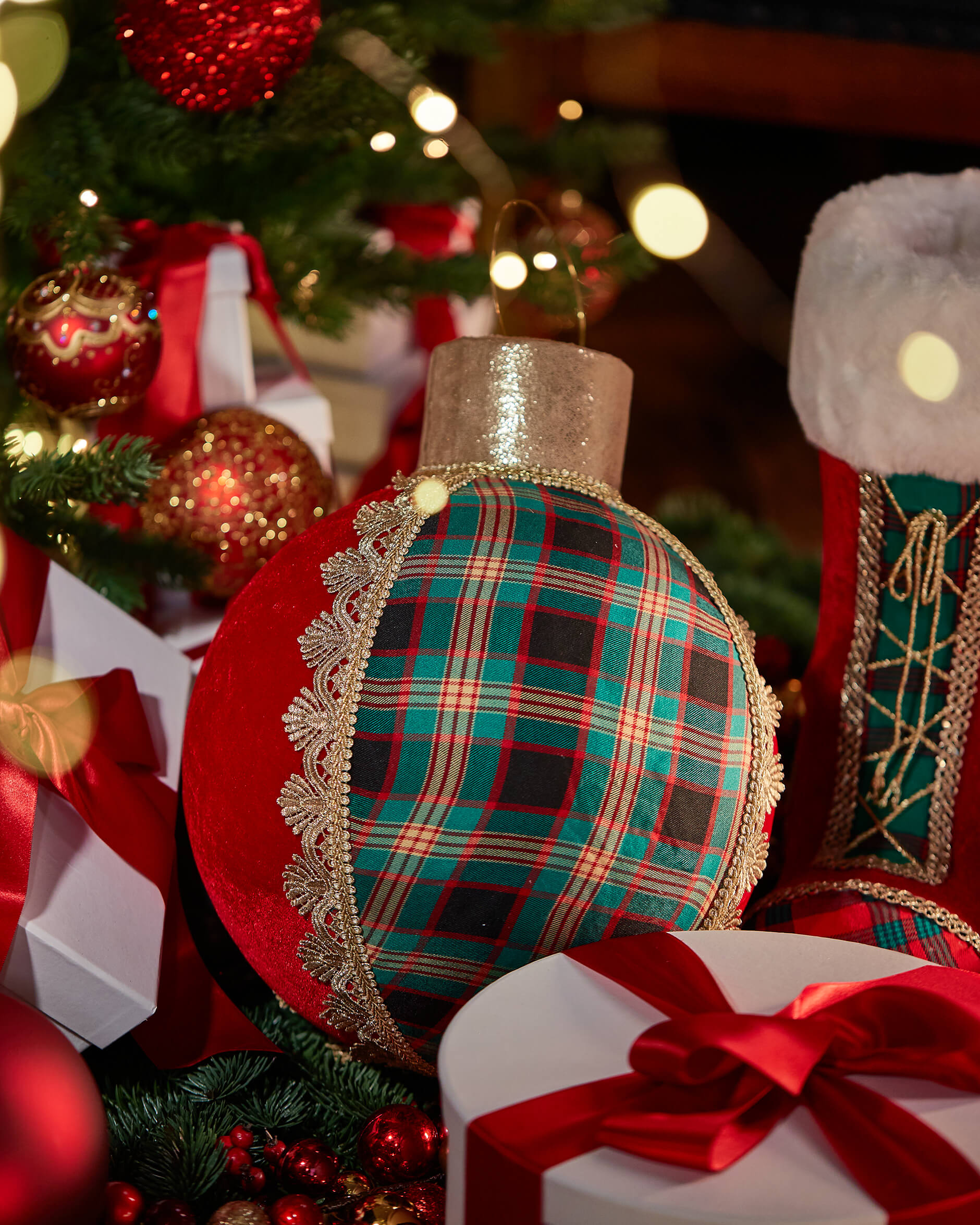 Maree julkula juldekoration röd 39cm