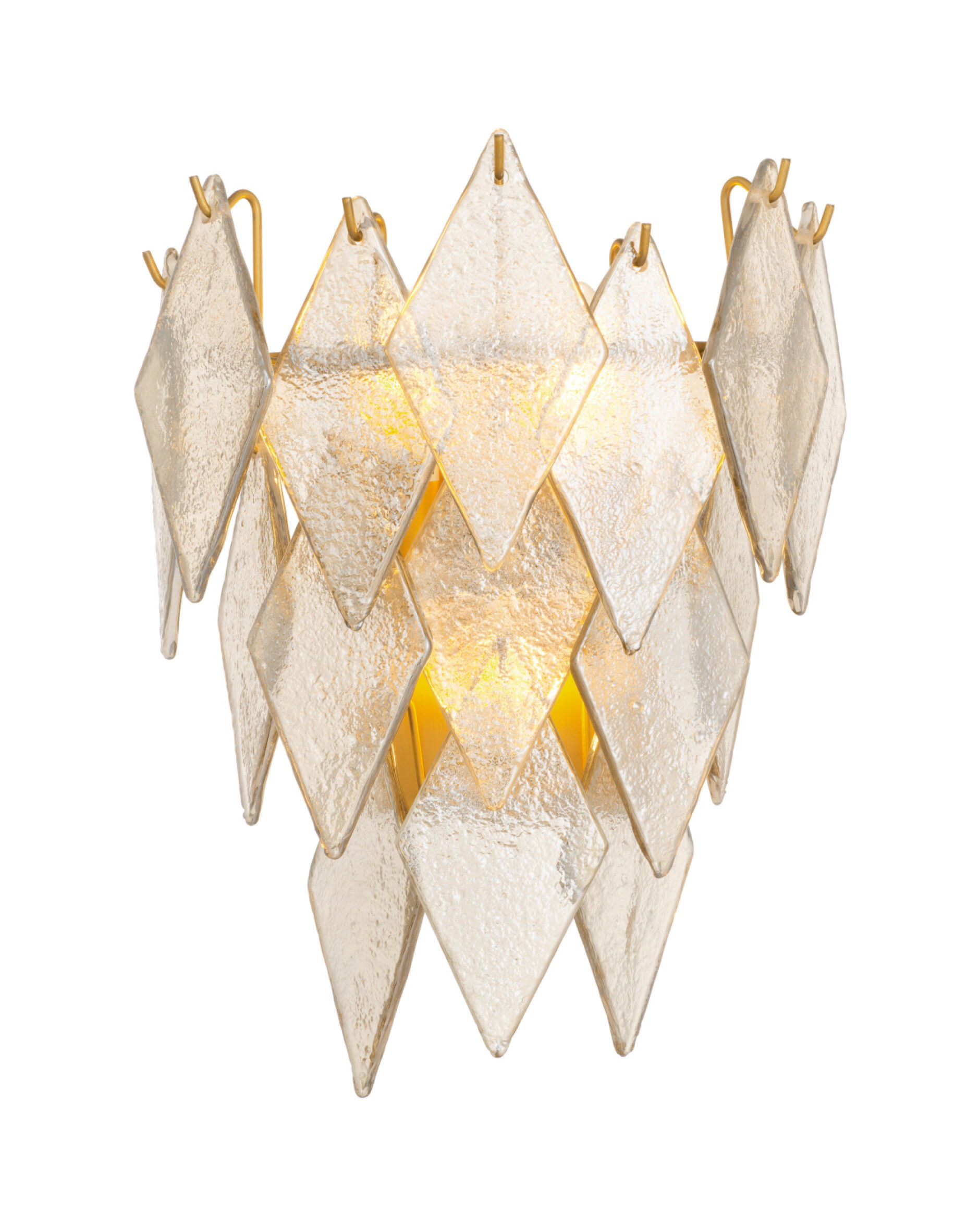 Rhombus Wall Lamp Antique Brass