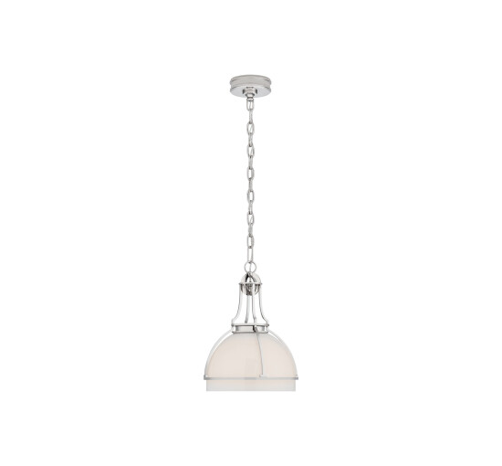 null - Gracie Dome Pendant Polished Nickel Medium