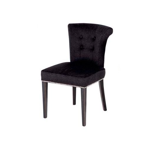 Black Cashmere - Key Largo Dining Chair, black