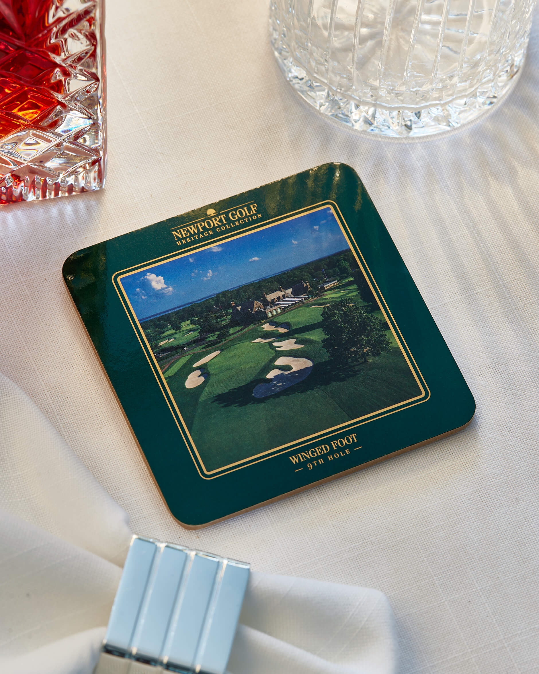 Clubhouse glasunderlägg grön 6-pack