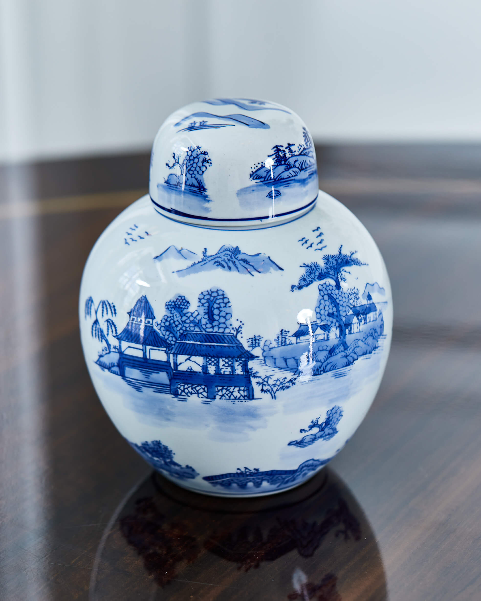 Zina ingefärskrus blå/vit