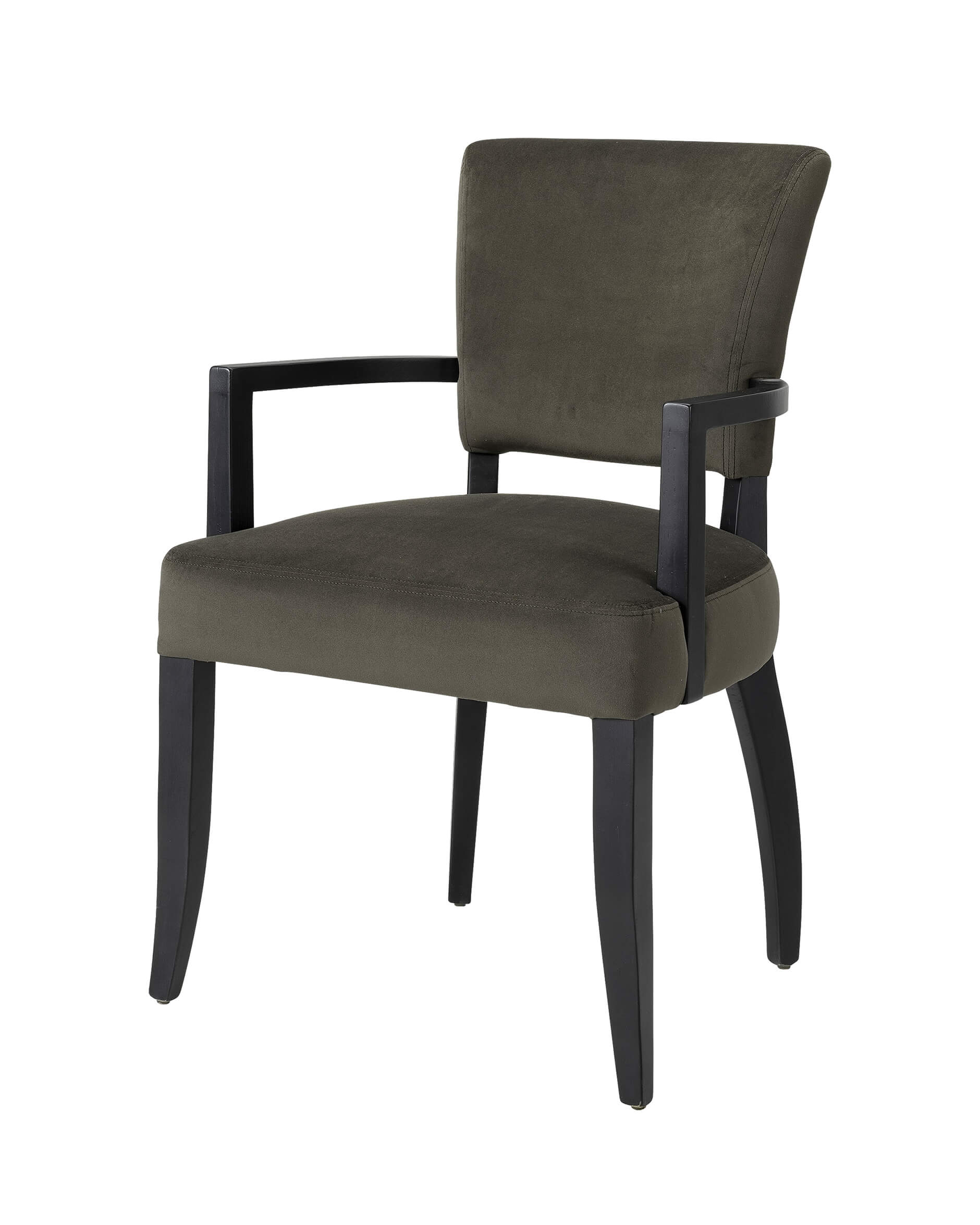 Maggie karmstol mörkbrun