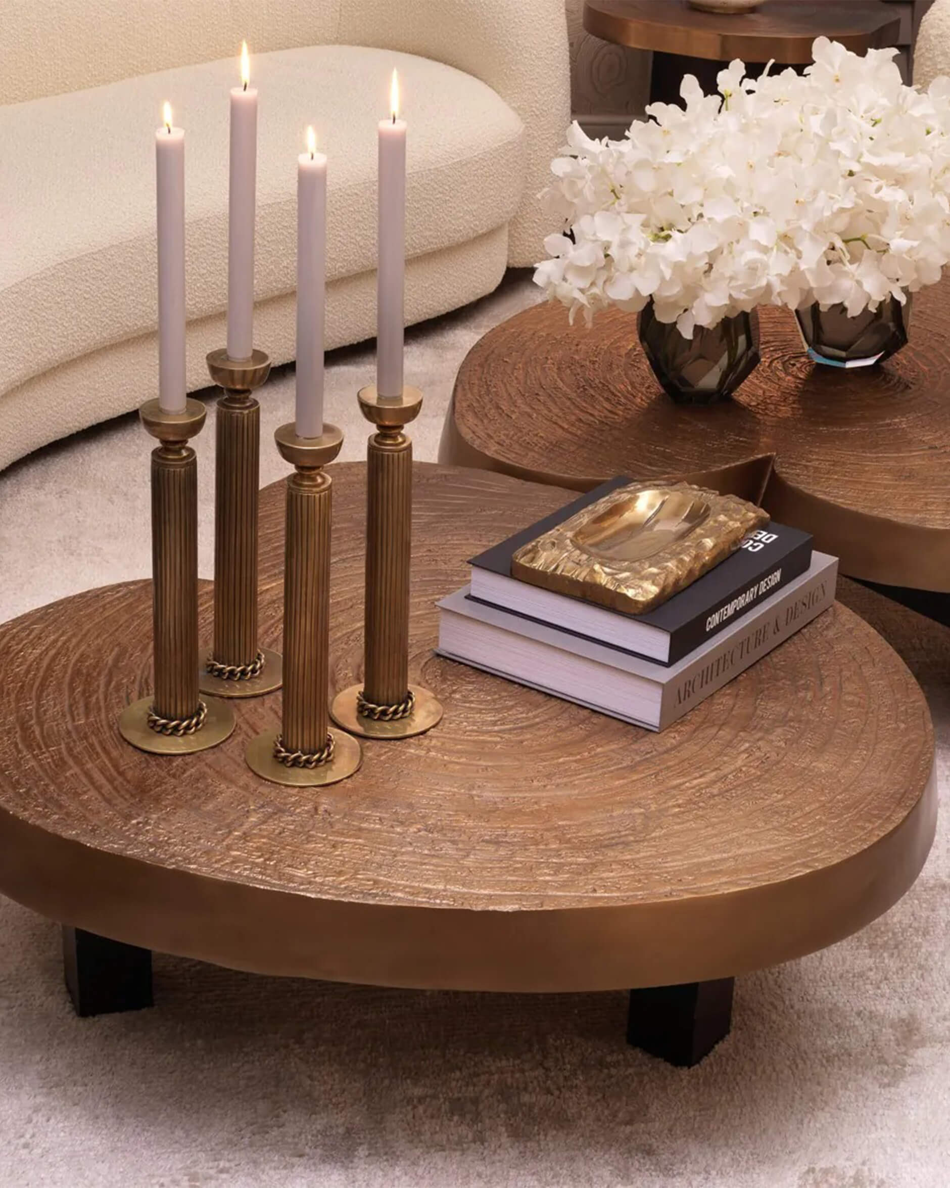 Le Dôme ljusstake vintage mässing