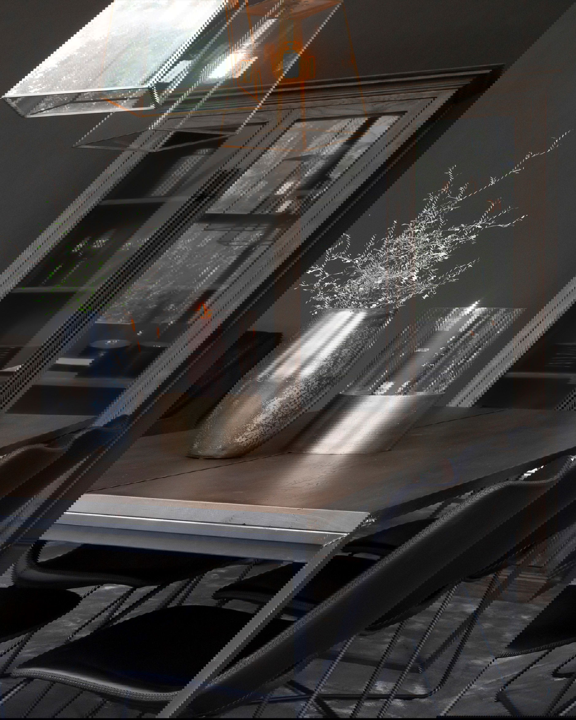 Slim city taklampa mässing