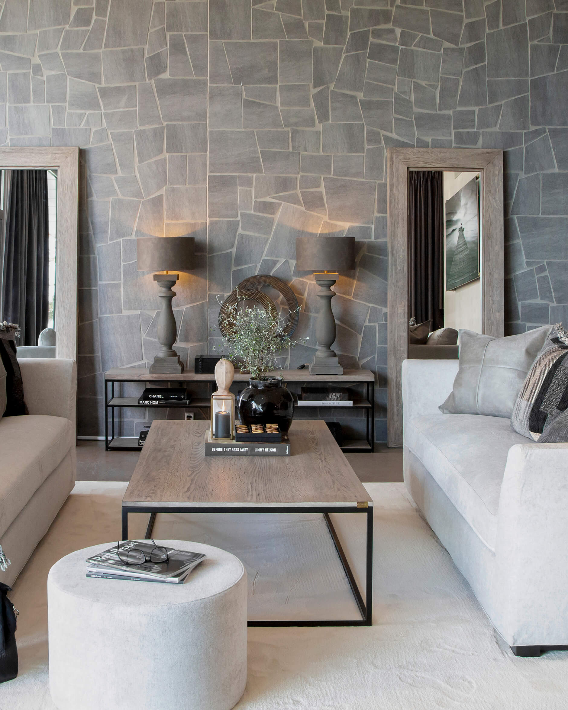 Cortina fotpall true natur