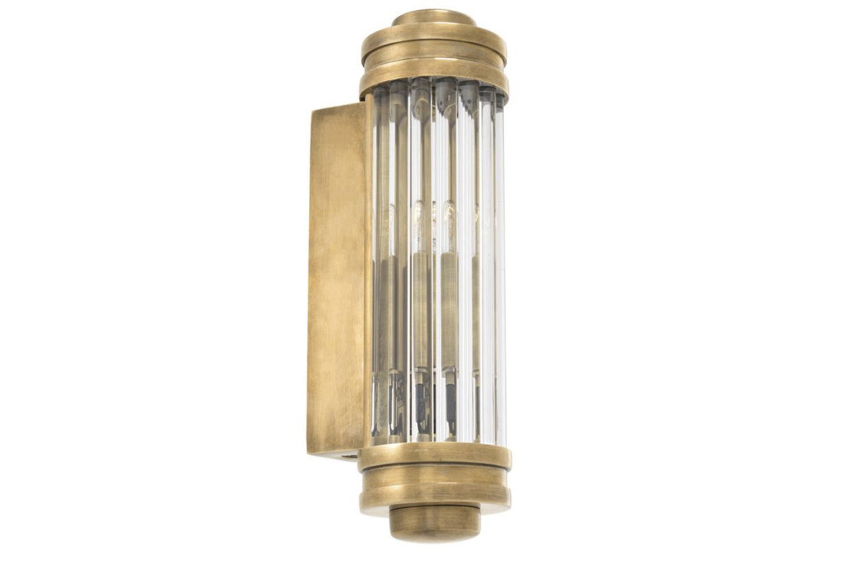 Gascogne vägglampa mässing