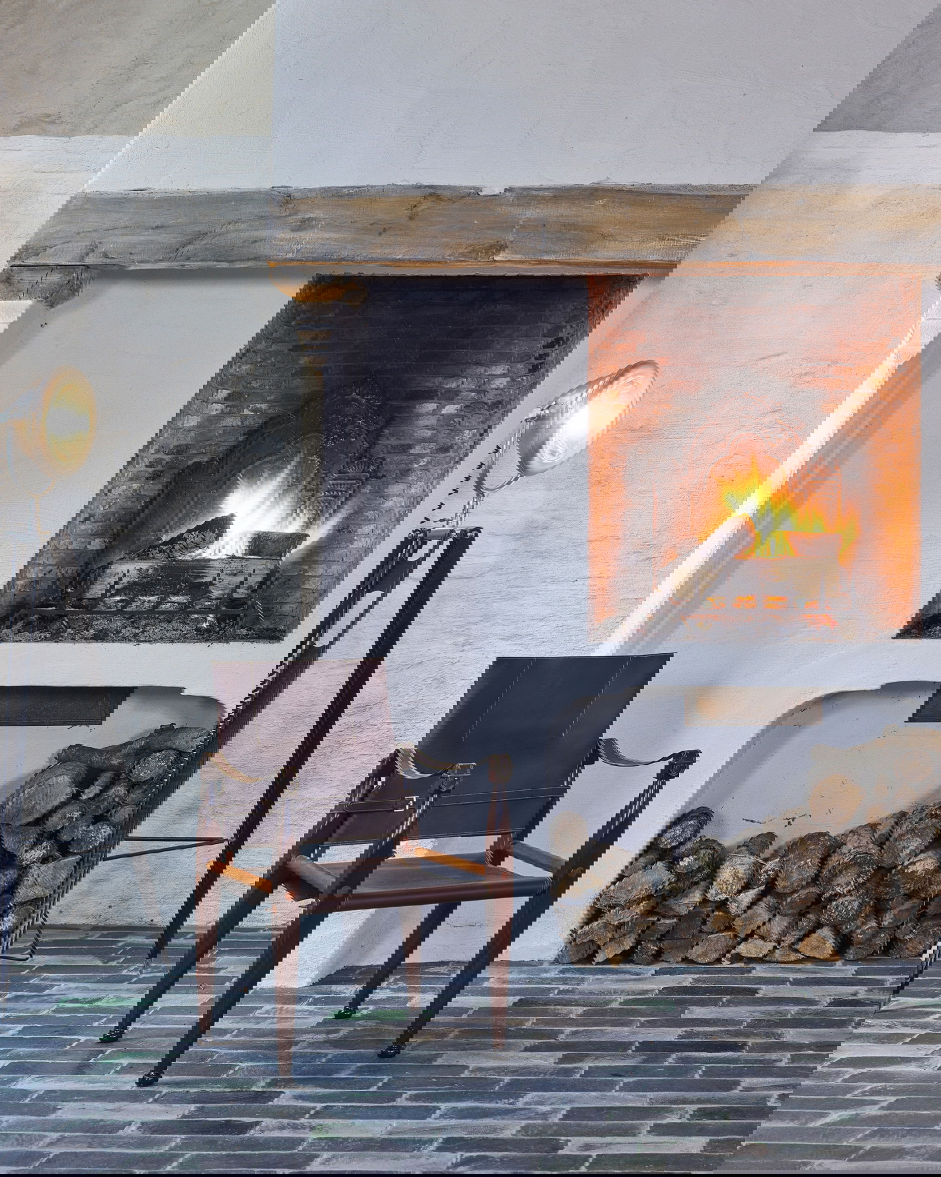 Bridle stol läder brun