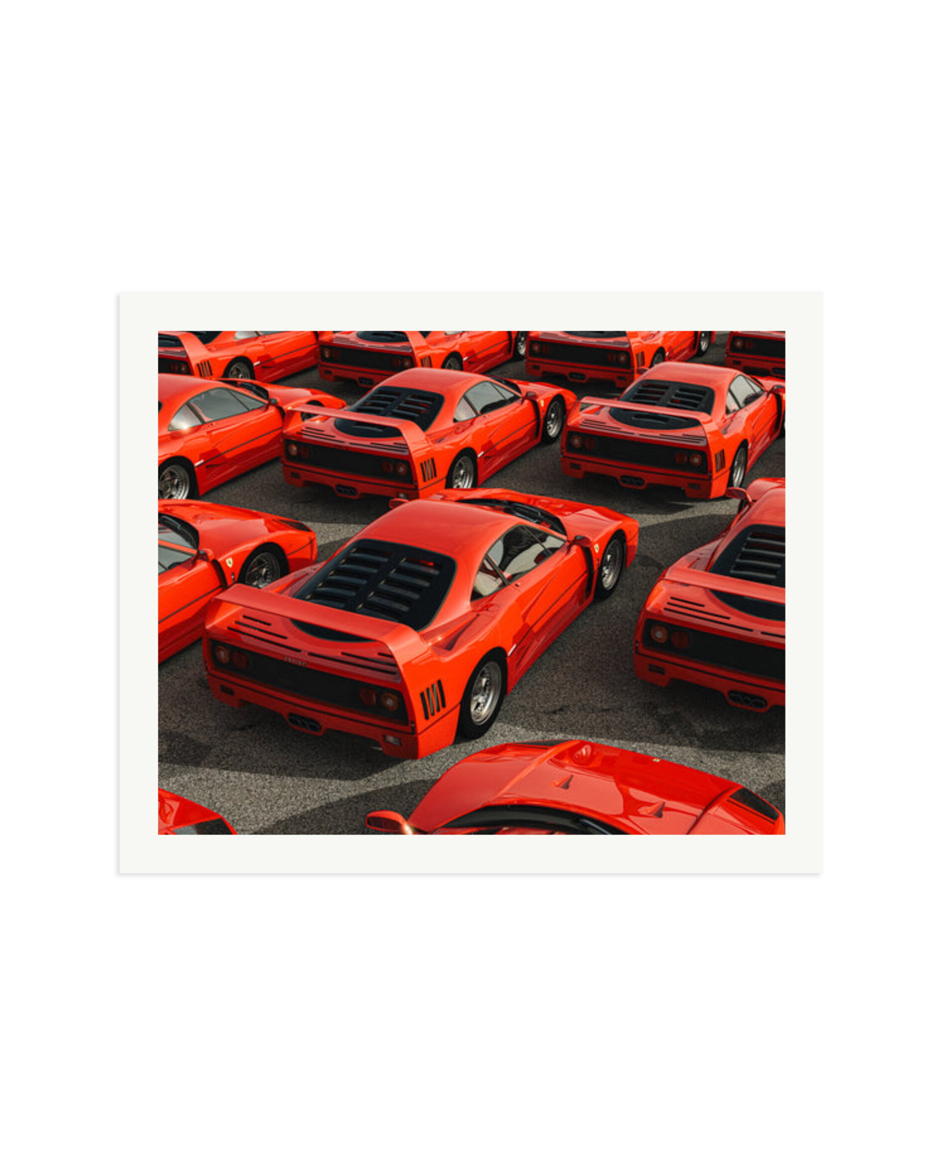 Ferrari F40 Parking Only Print Only / XXL