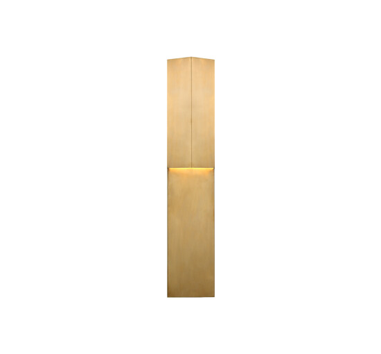 null - Rega 24" Folded Sconce Antique Brass