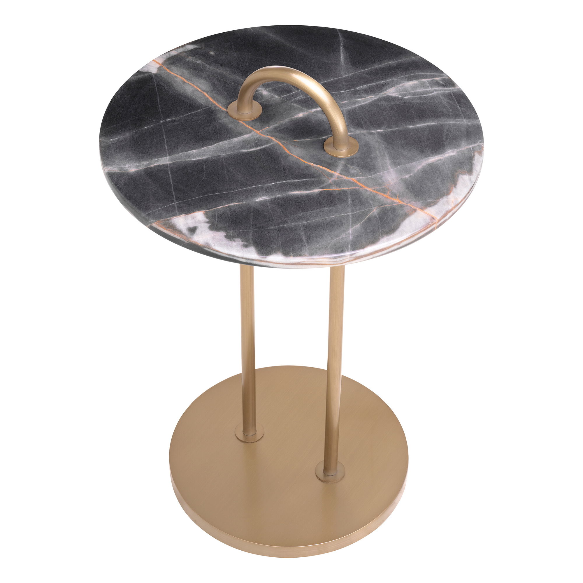 Zappa Side Table Black Marble