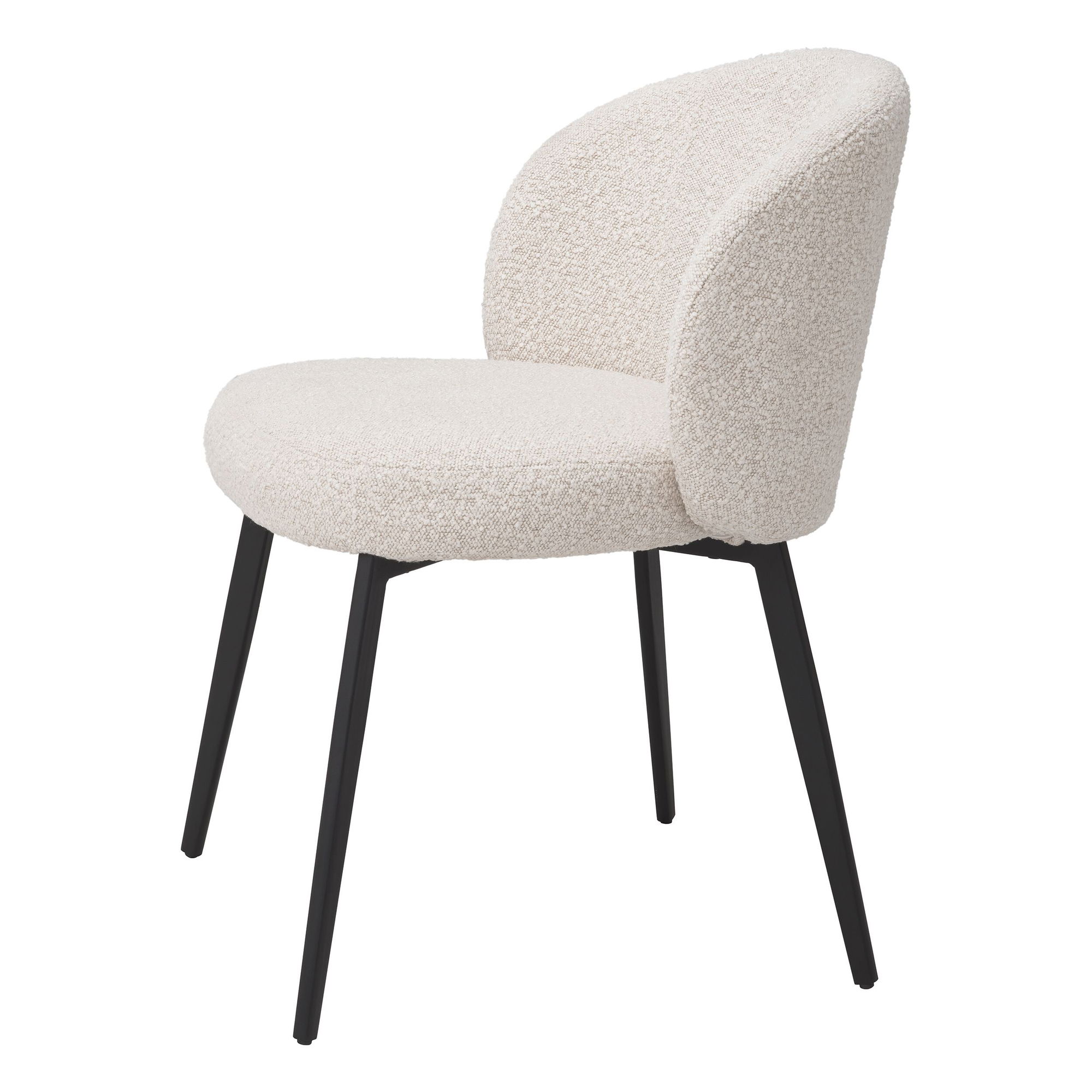 Lloyd matstol bouclé cream 2-pack