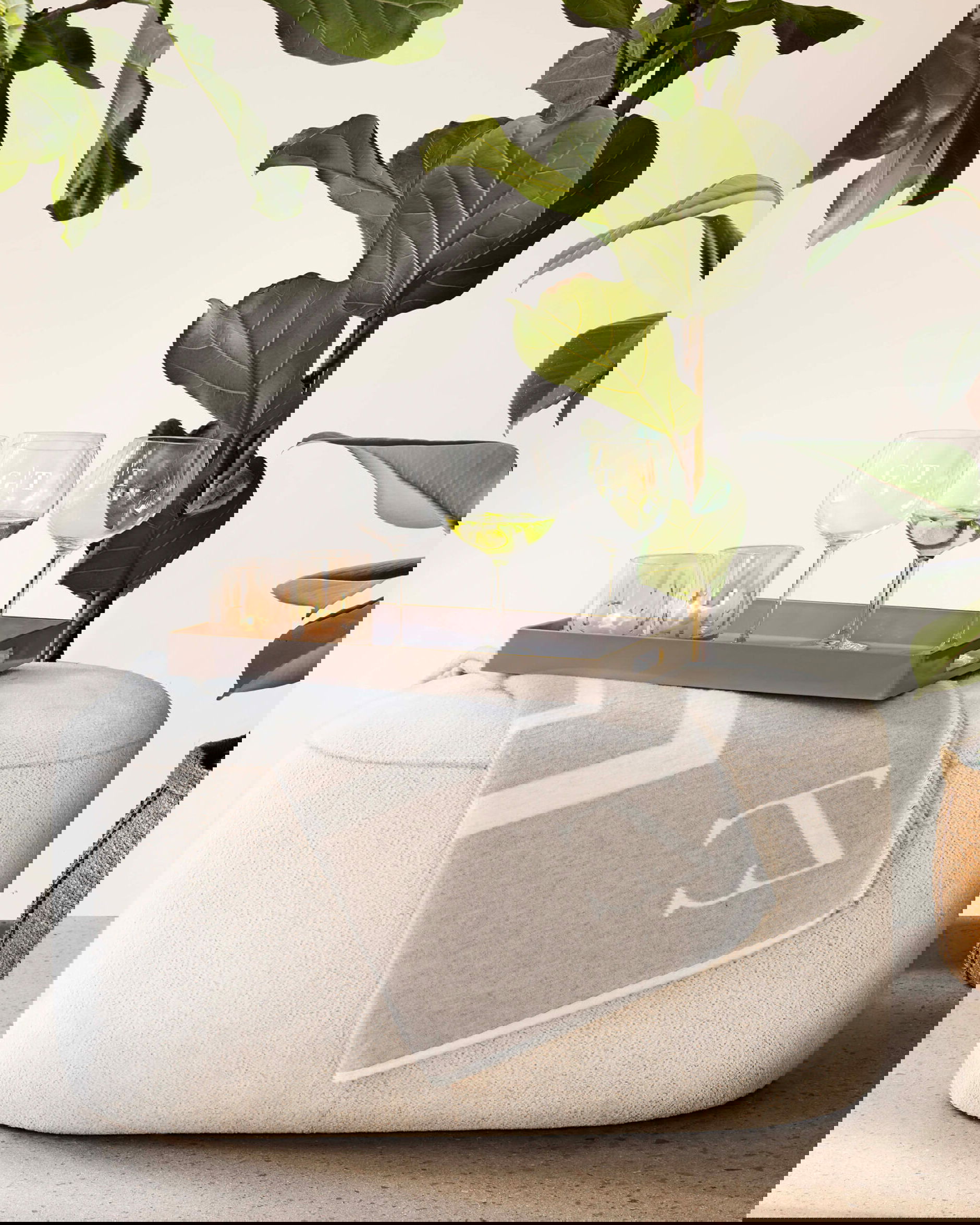 Marseille ljuslykta vit