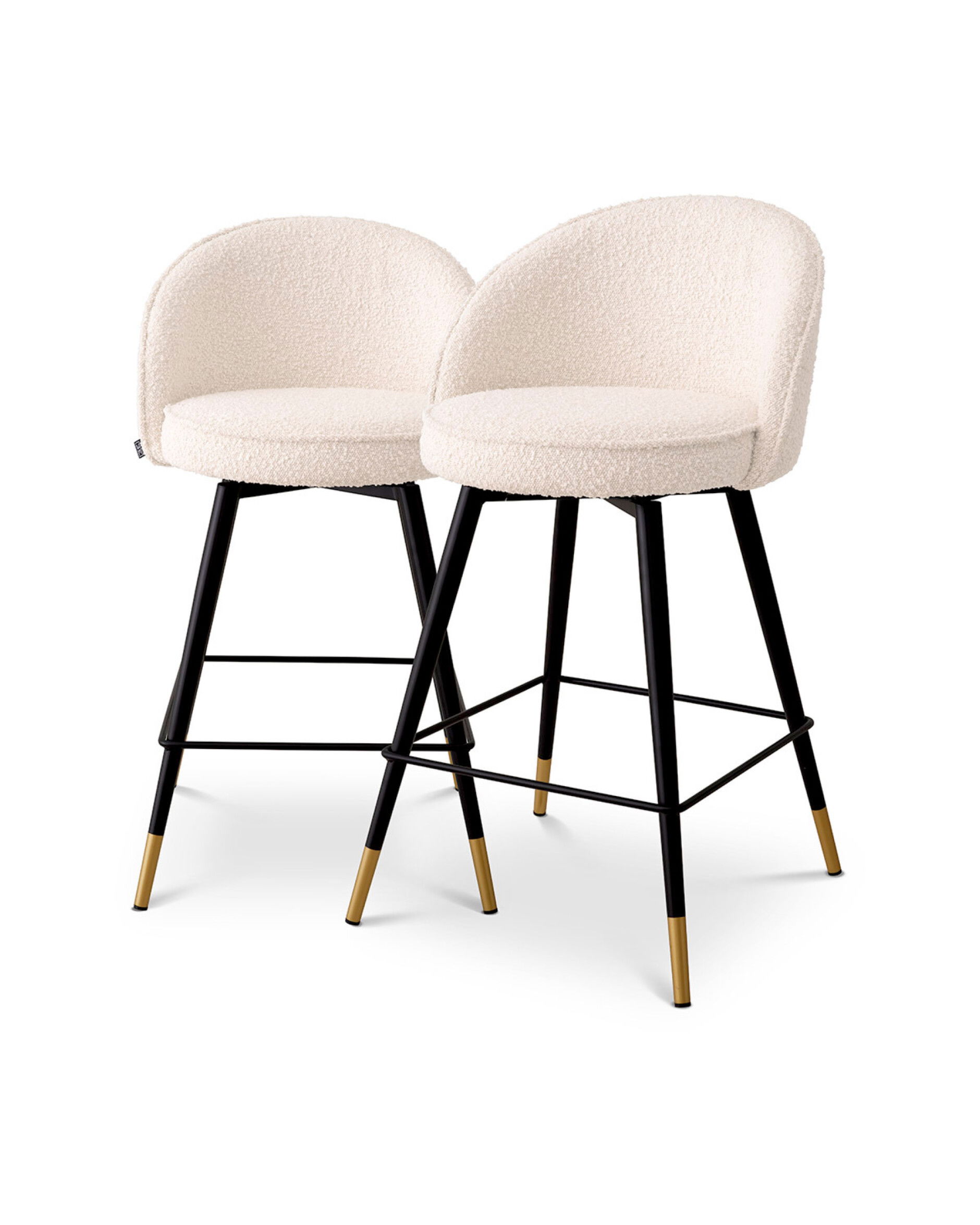 Cooper barstolar bouclé cream 2-set