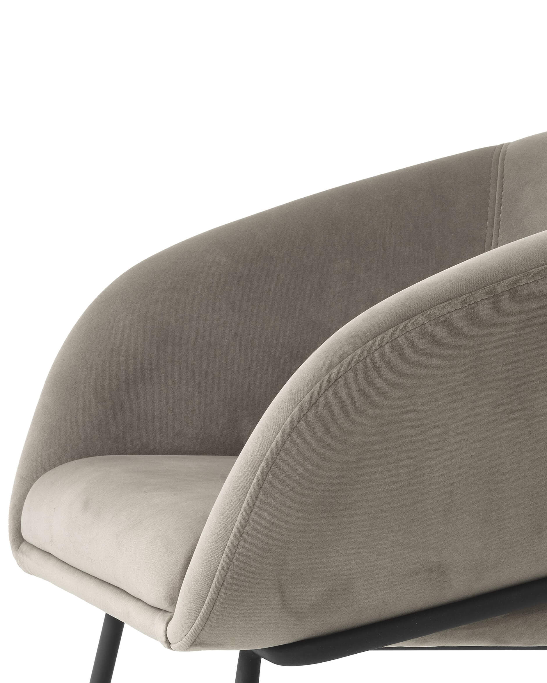 Campus matstol savona greige velvet