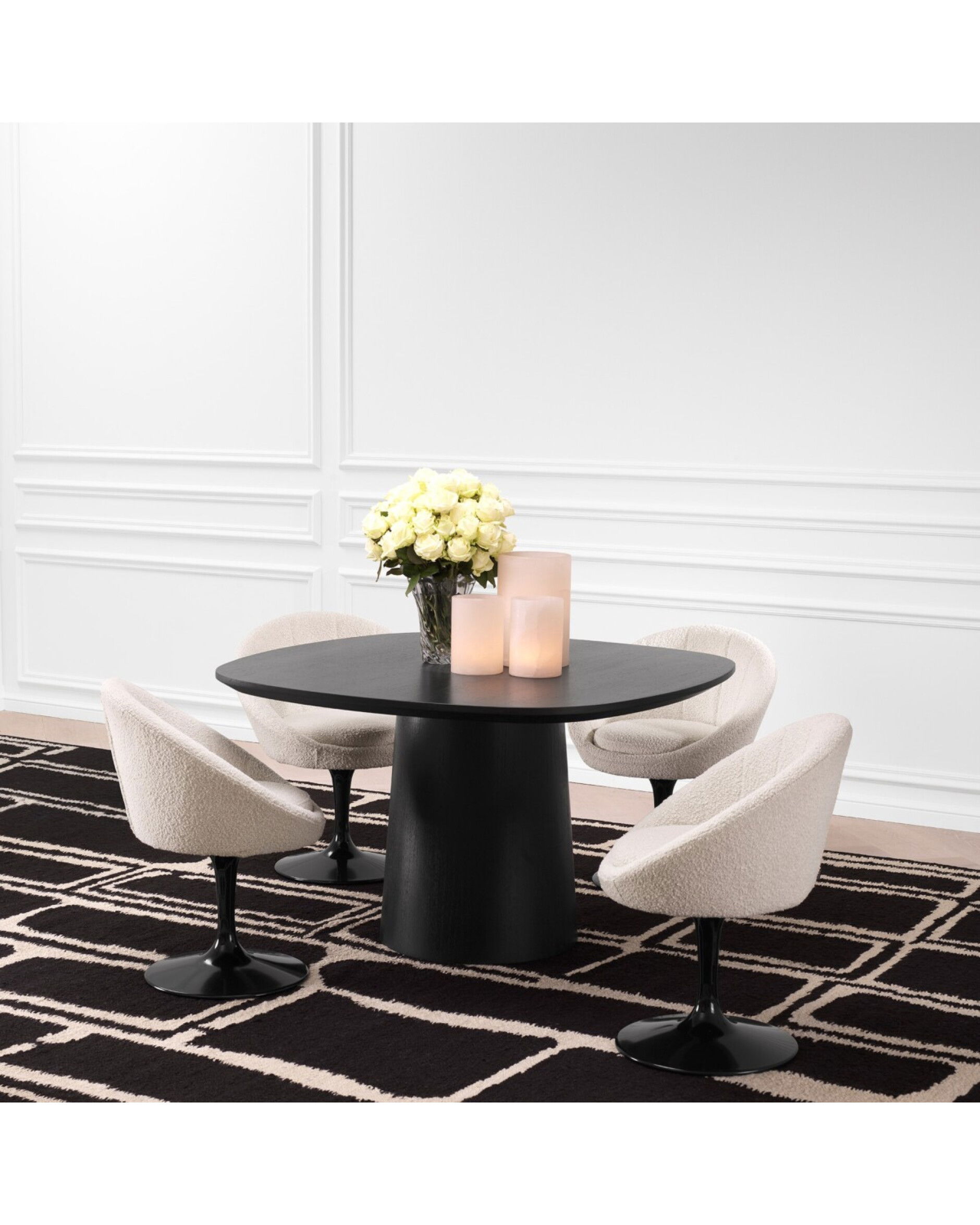 O'Neill matstol bouclé cream