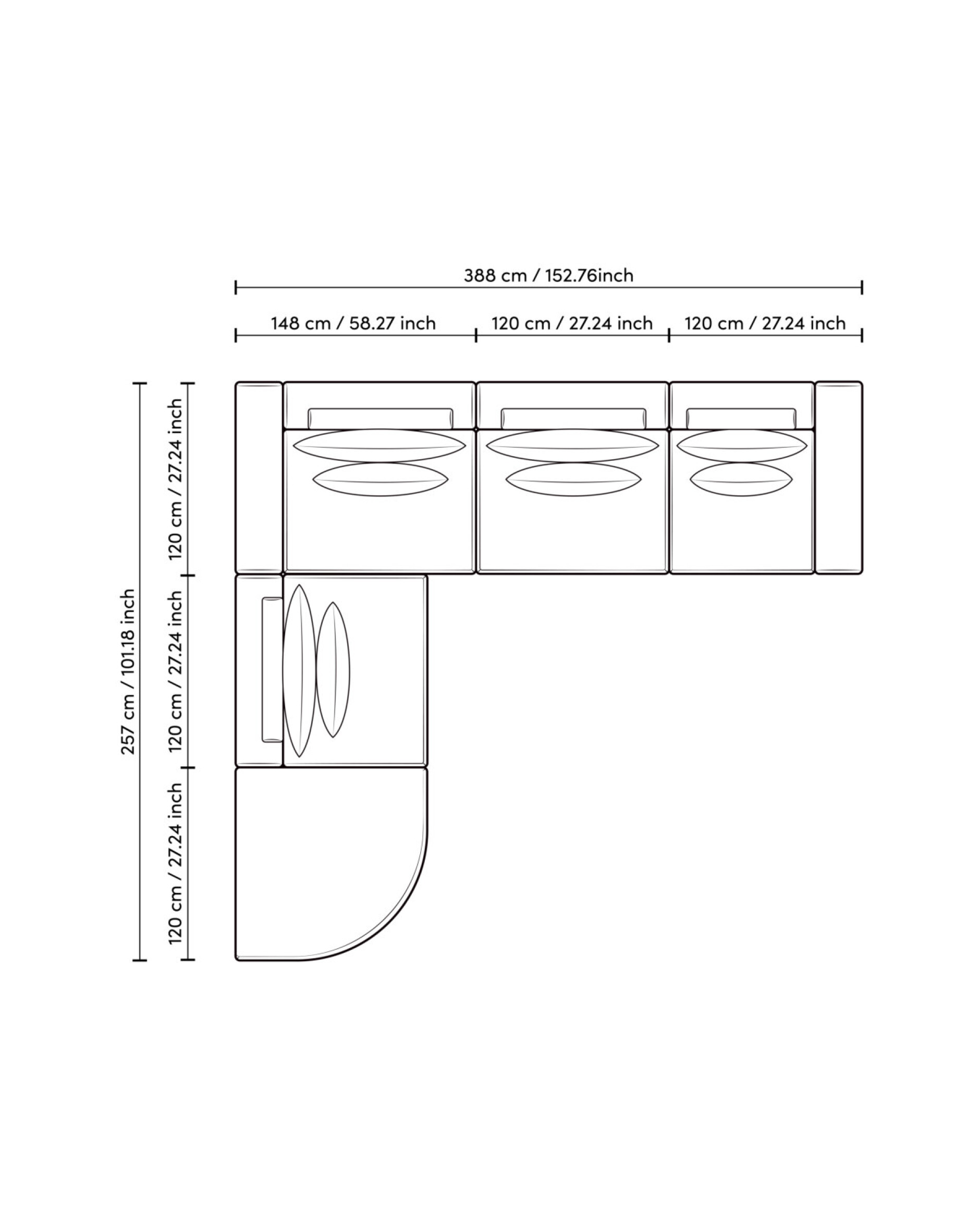 Lounge Club soffa nuoro greige