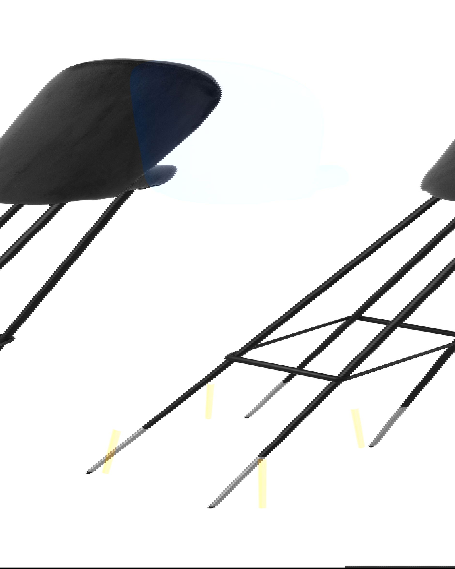 Volante barstol savona midnight blue velvet