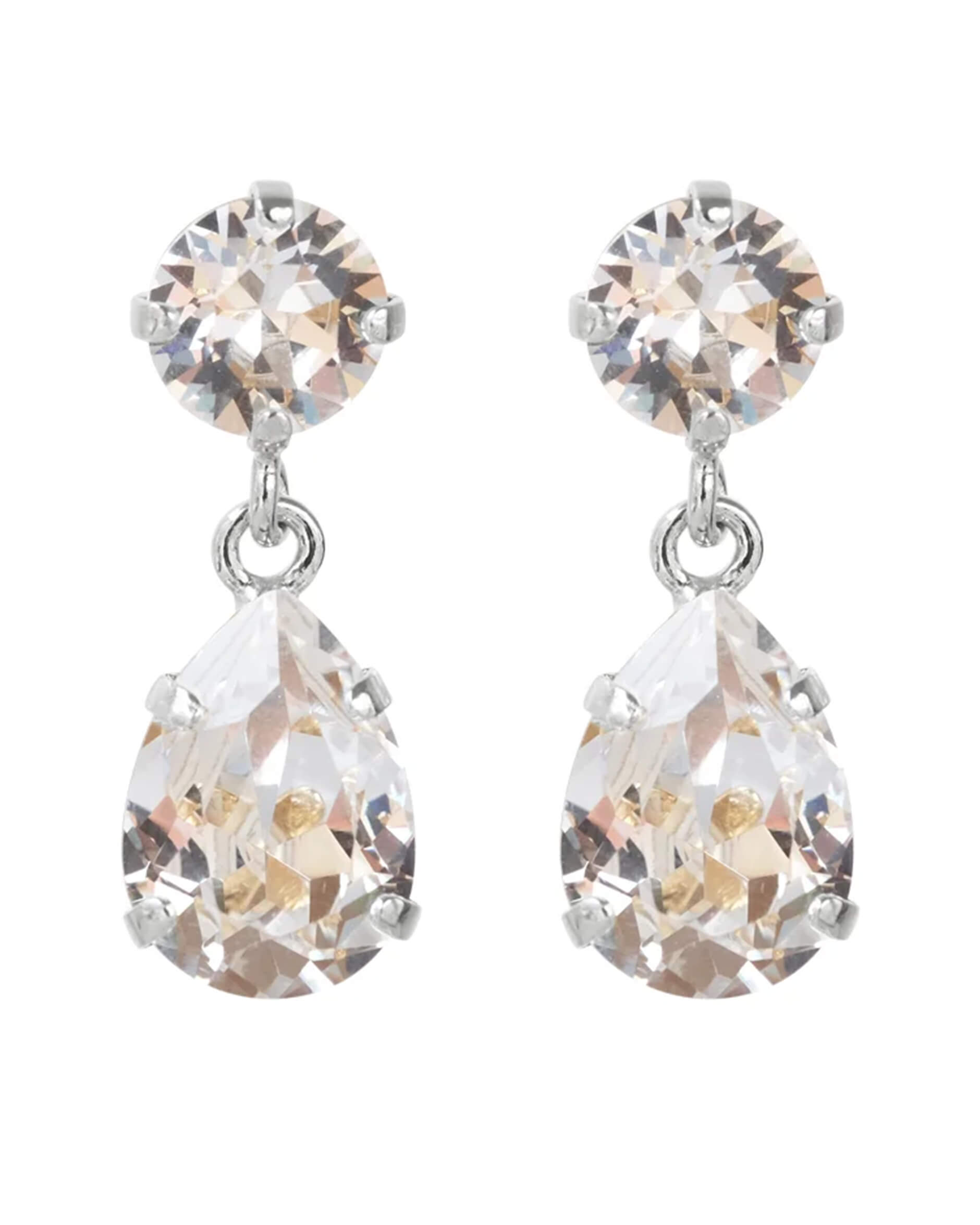 Mini Drop örhängen crystal rhodium