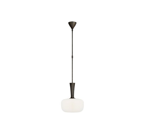 null - Sesia Oval Pendant Polished Nickel Small