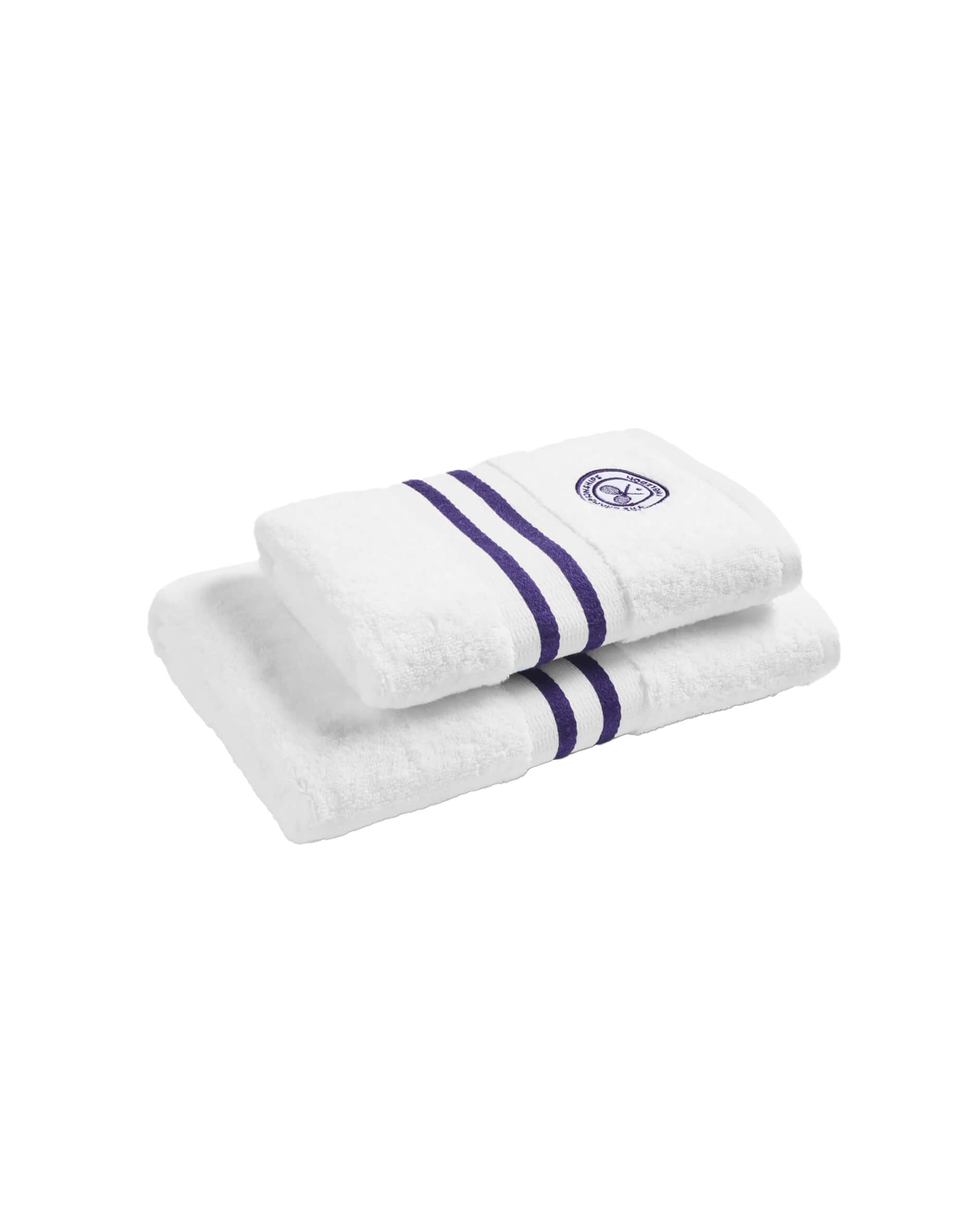 Wimbledon Baseline Stripe handduk lila 2-set