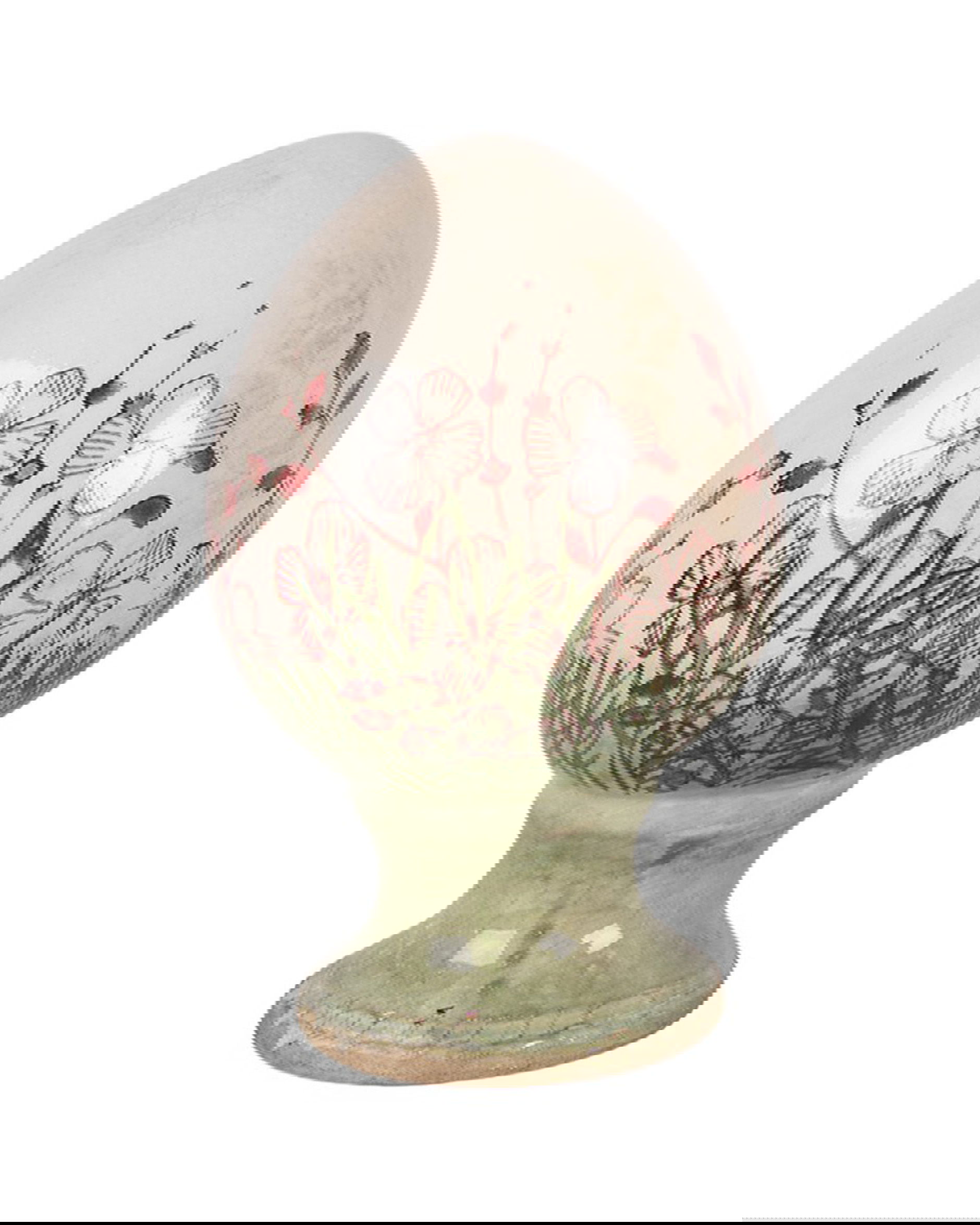 Meadow keramisch ei op voet