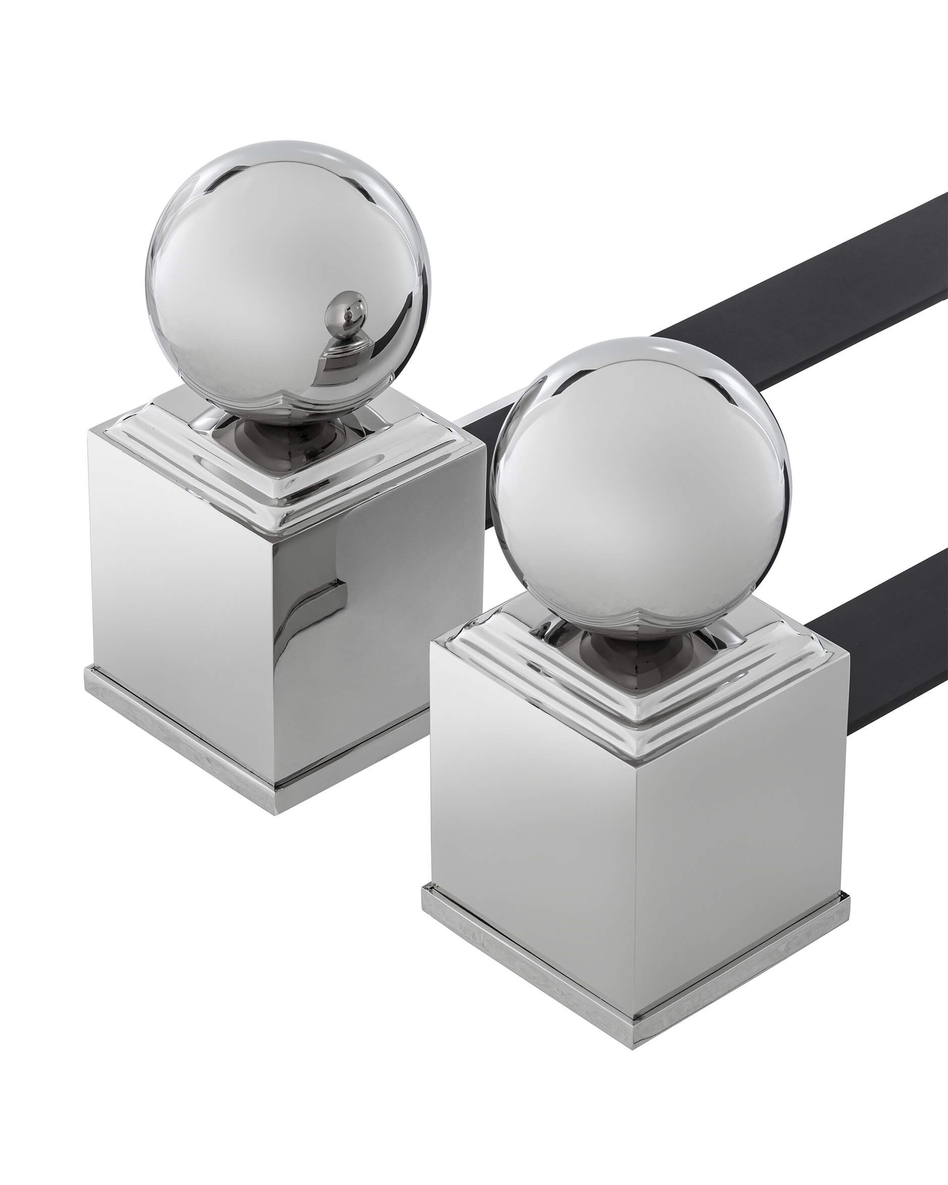 Viviers andiron nickel 2-pack