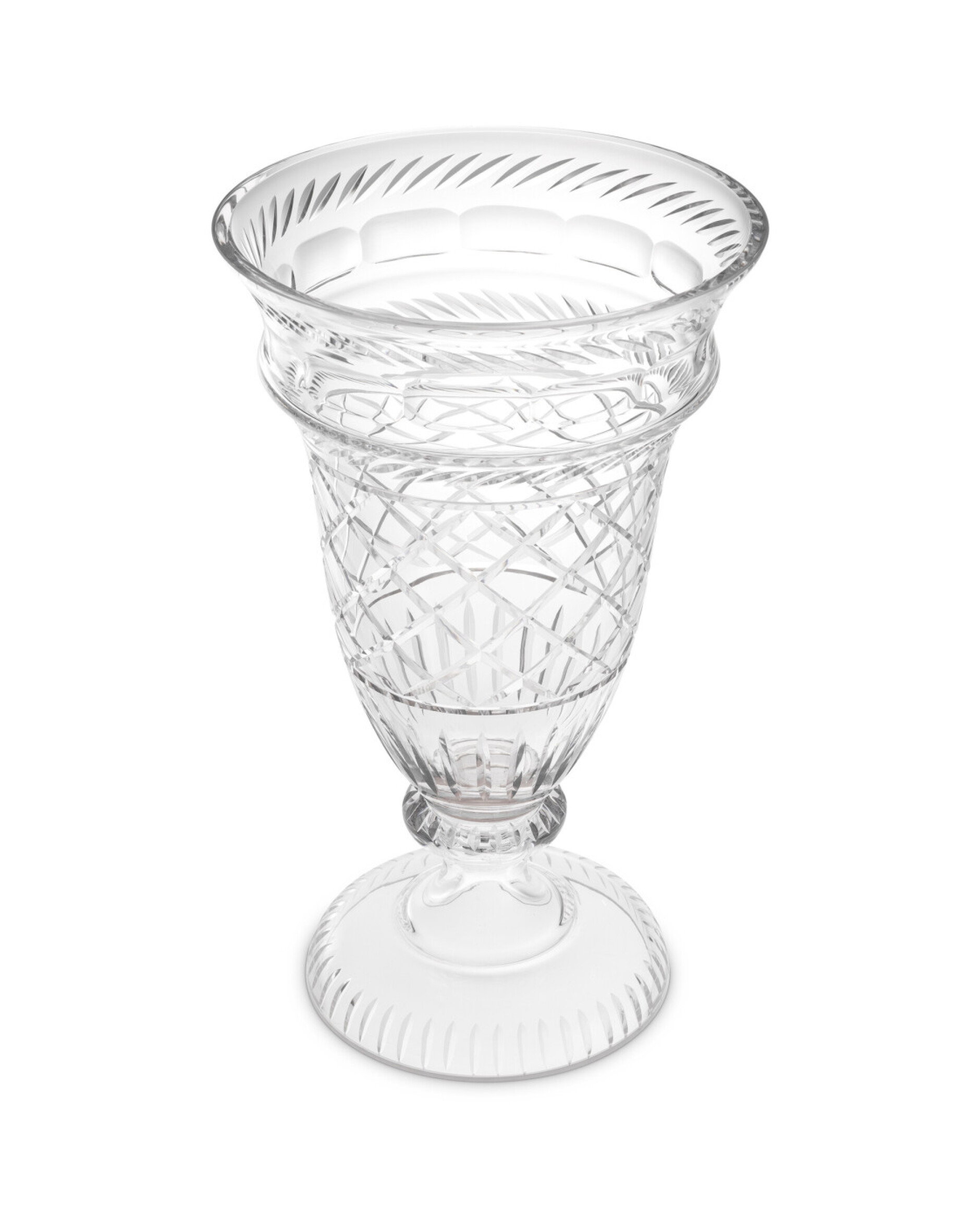 Gravon vase i klart glas