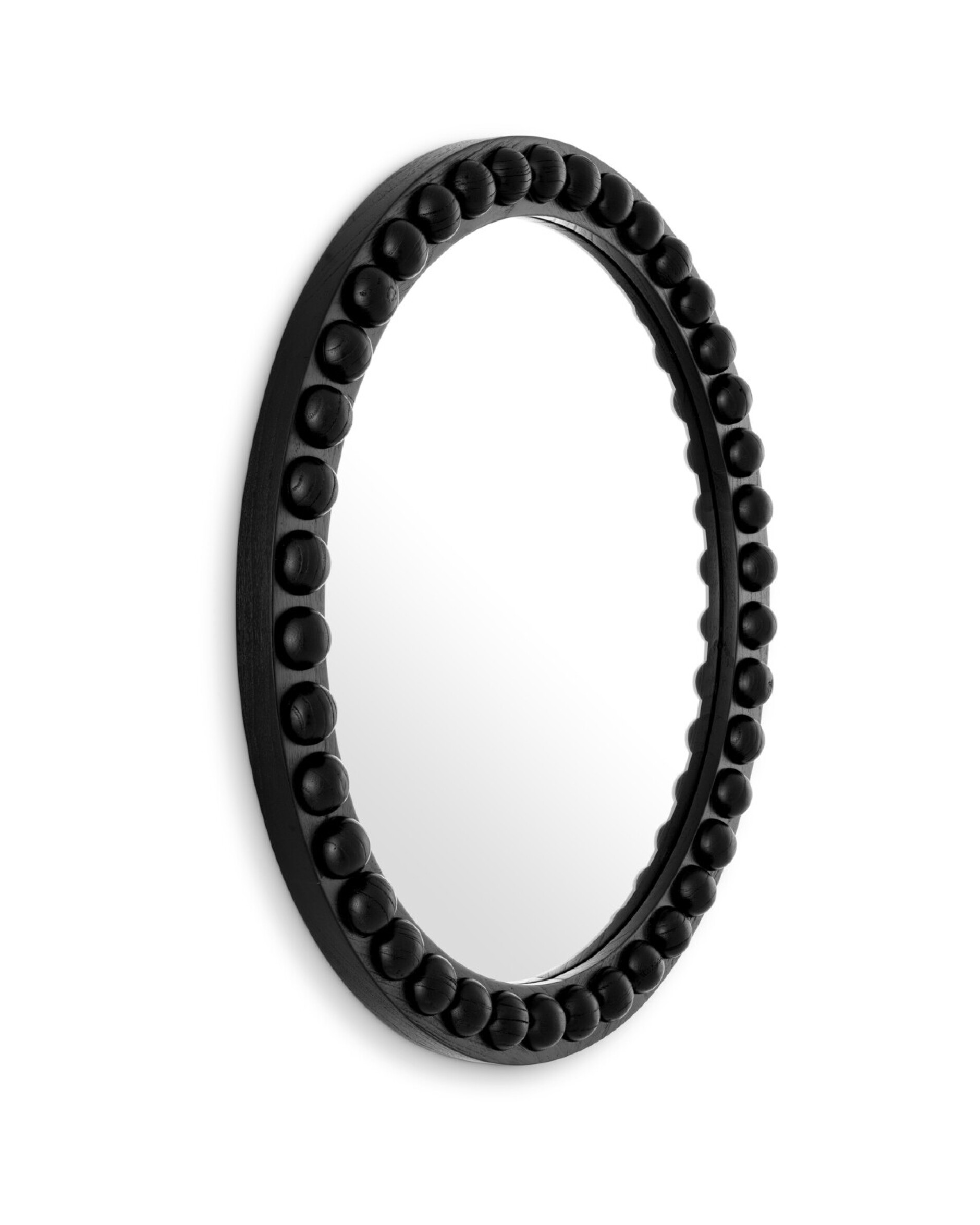 Kenton ronde spiegel zwart