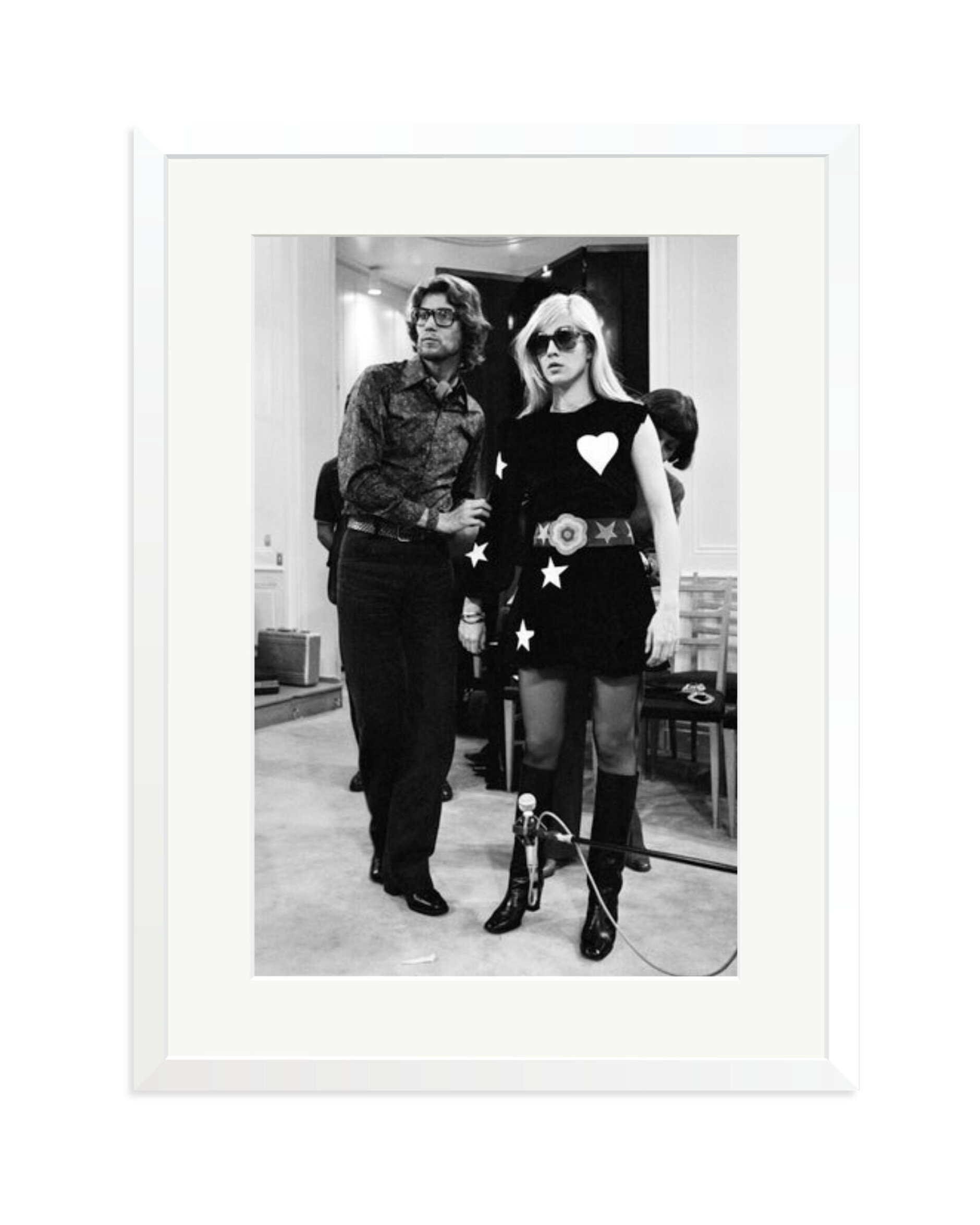 Sylvie Vartan at Yves Saint Laurent White / XL