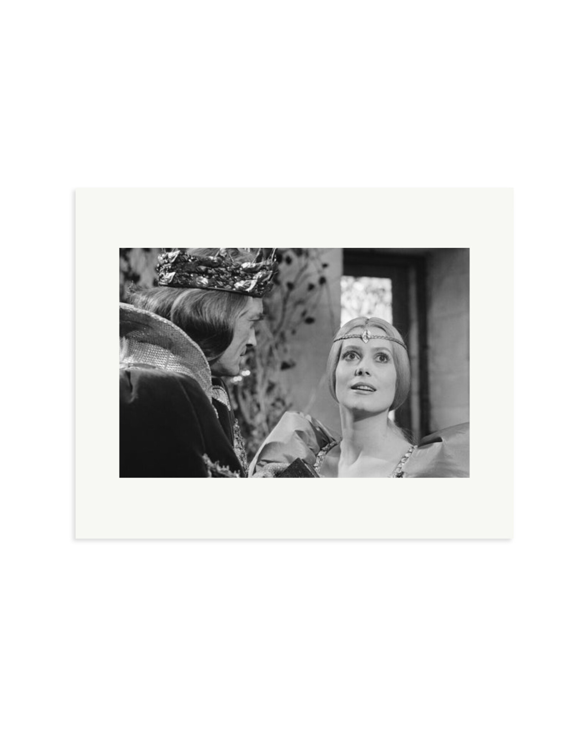 Marais and Deneuve on Set of Peau d'Ane Print Only / Medium