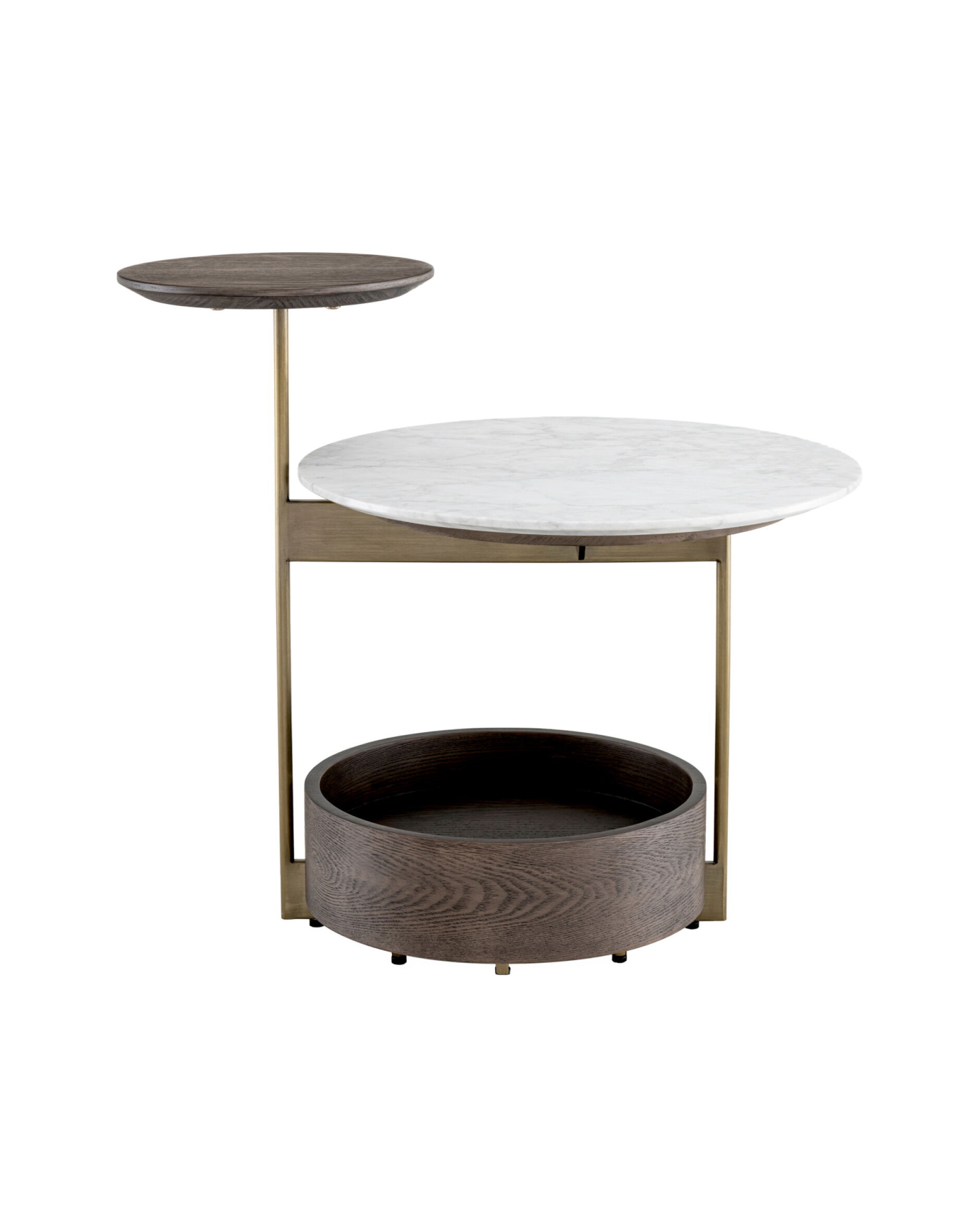 Faye Side Table White Marble