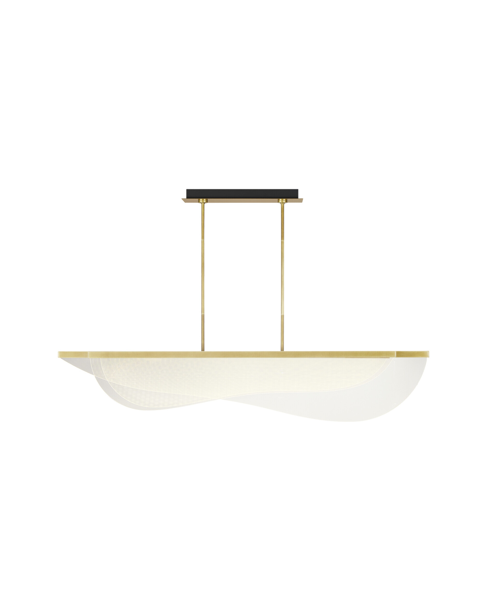 Nyra 60" taklampa linjär mässing