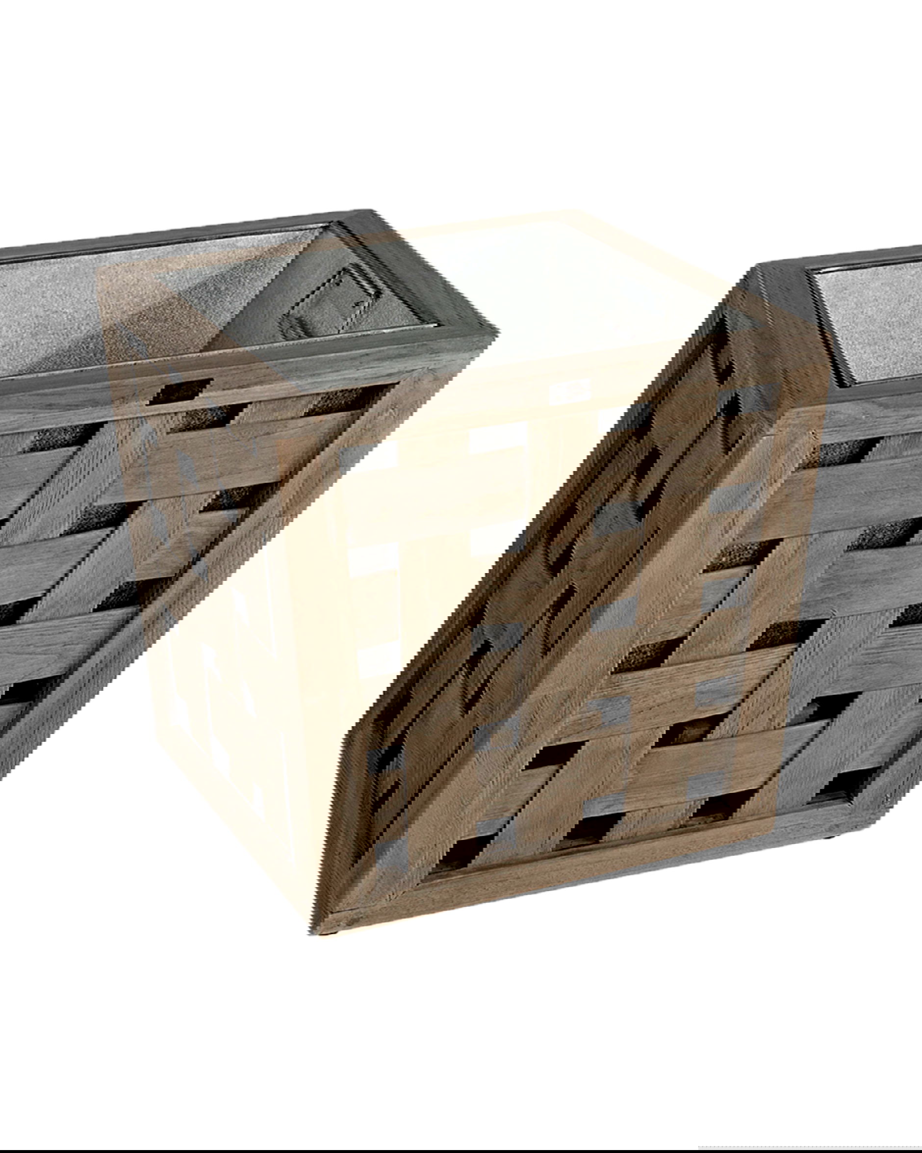 Caprice blomlåda teak charcoal