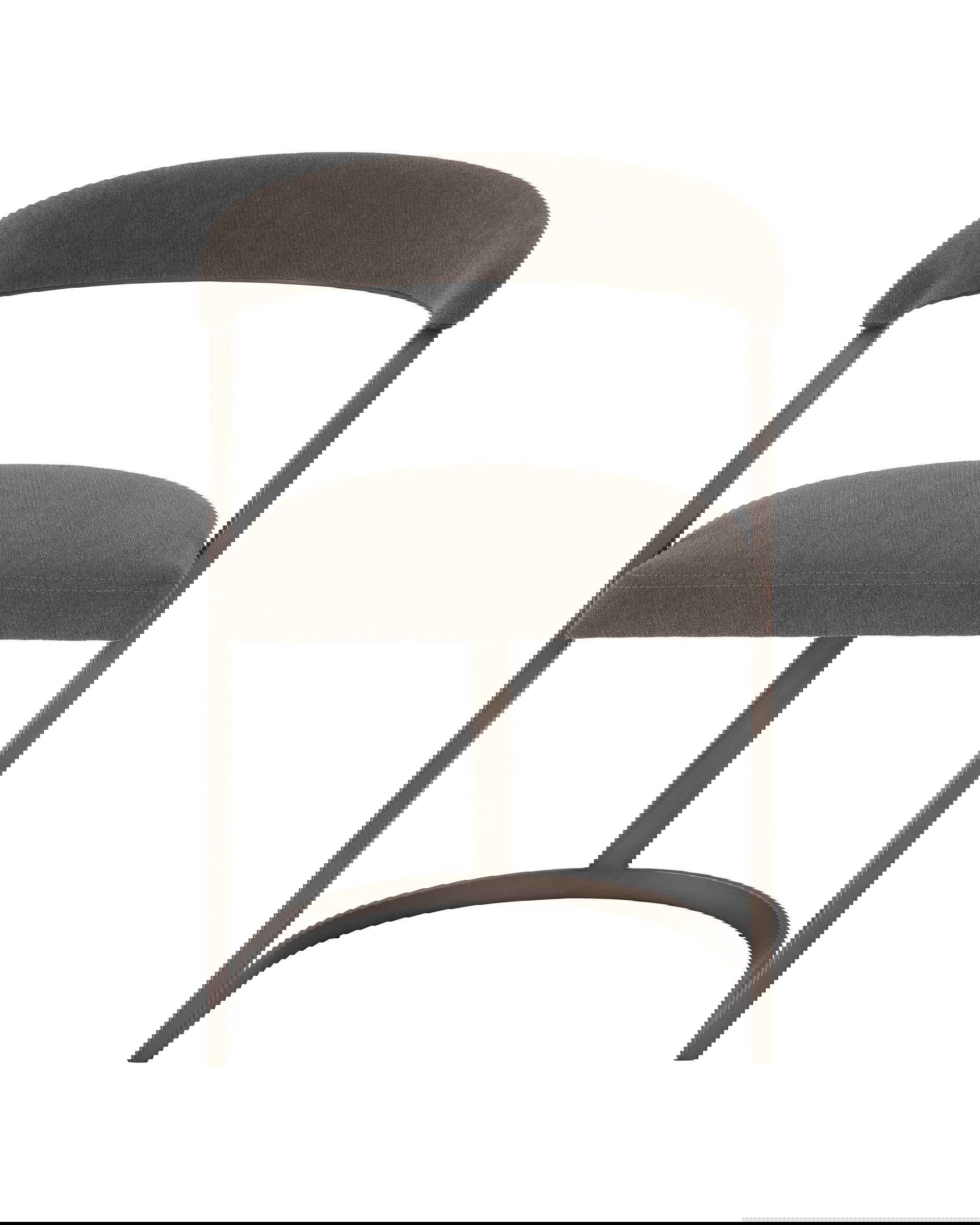 Dexter matstol abrasia grå/brun